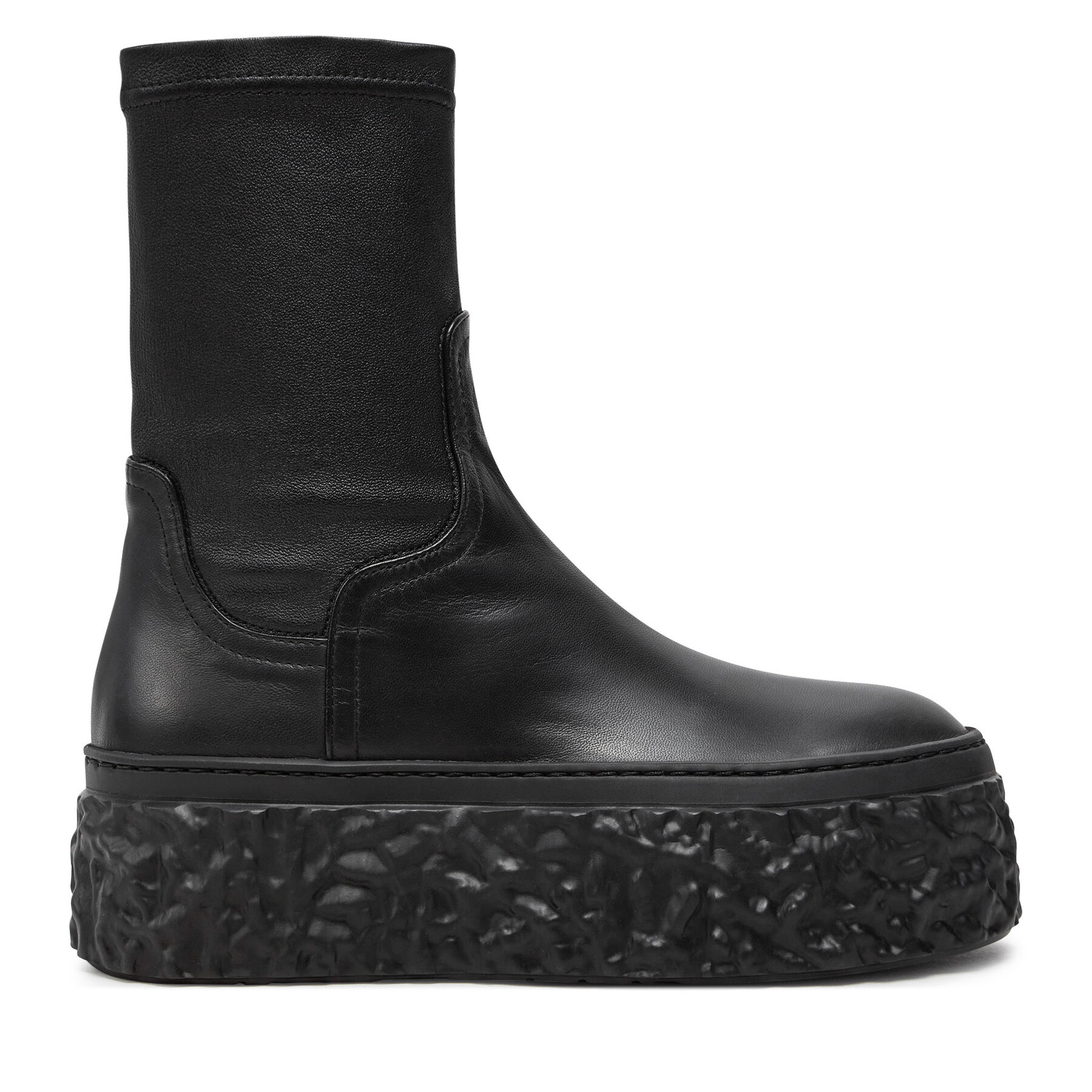 Damskie Botki AGL, Rozmiar 35 Czarny Magma Stretch D776501PGK06891013