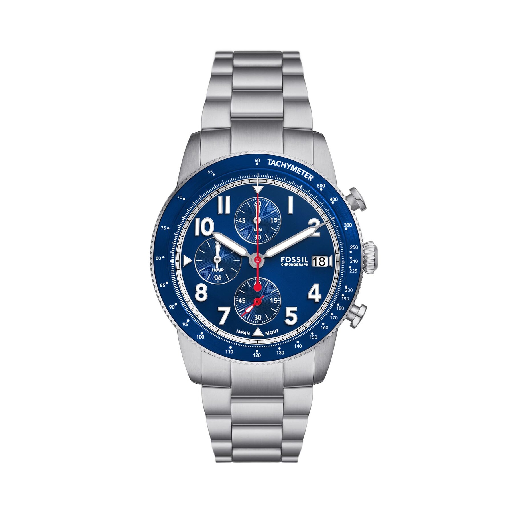 Ročna ura Fossil Sport Tourer FS6047 Srebrna