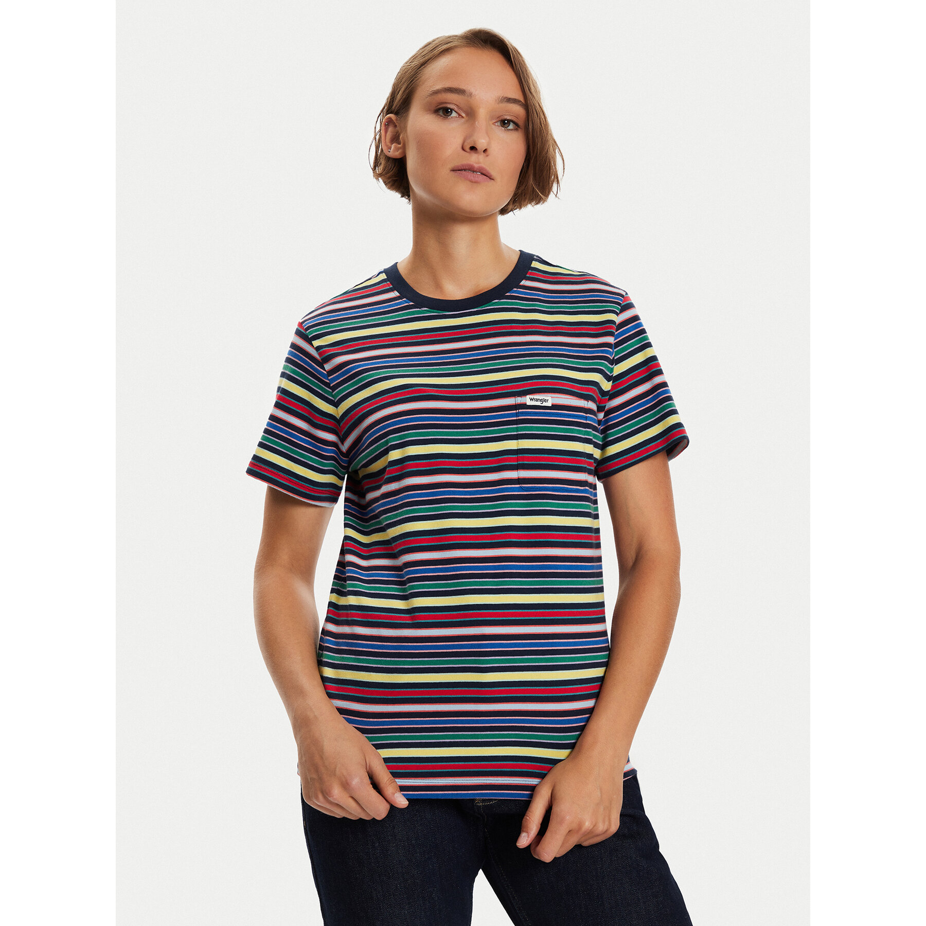Wrangler T-shirt Stripe 112356456 Multicolore Regular Fit