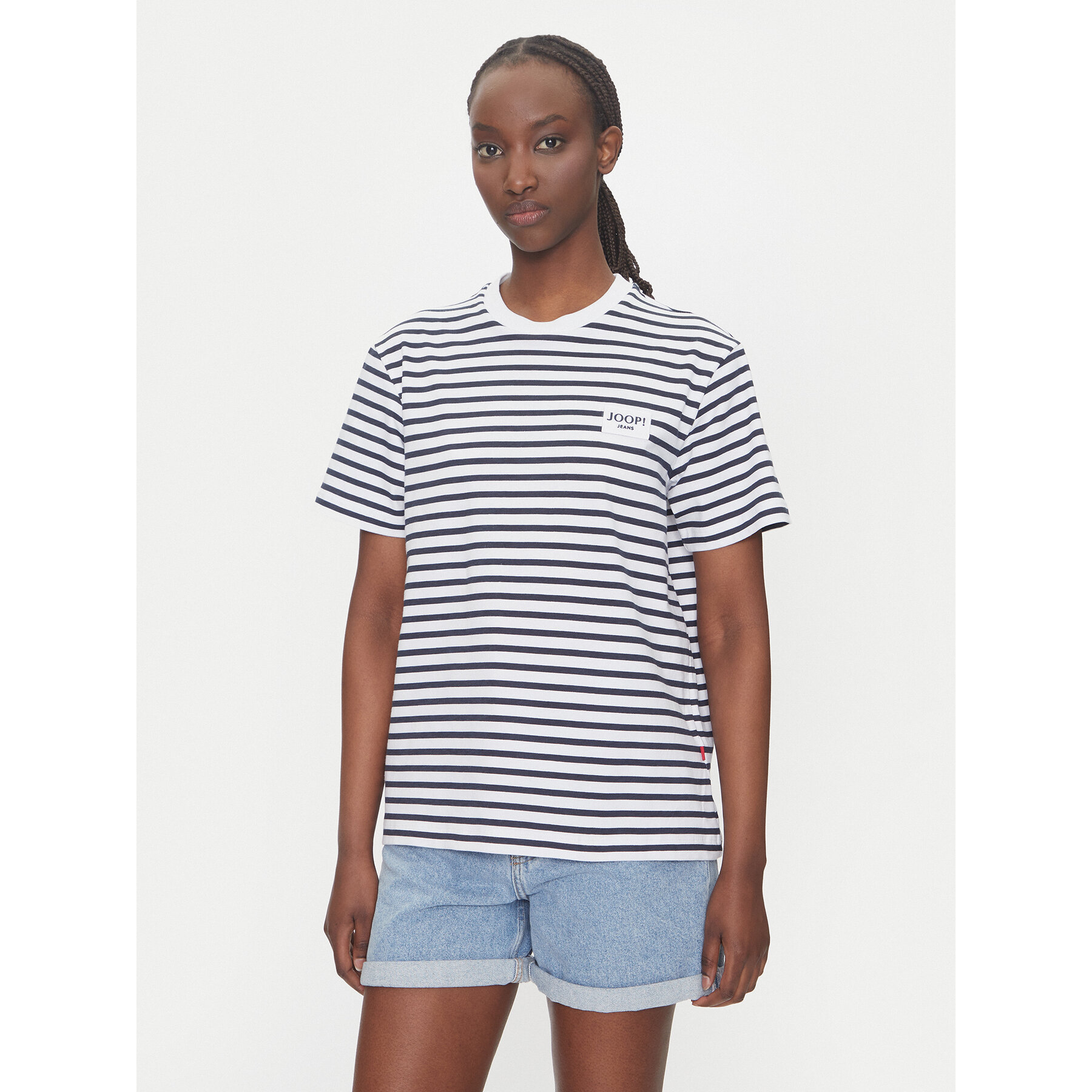 JOOP! Jeans Póló Teele 30046131 Sötétkék Regular Fit