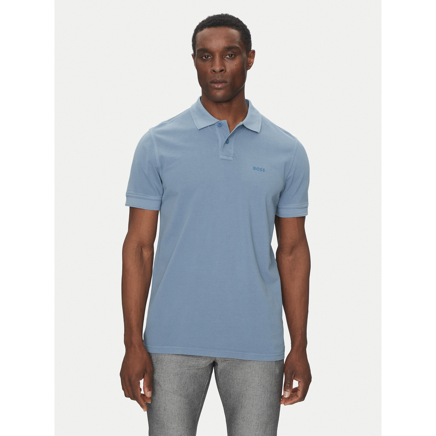 BOSS Polo Prime 50507813 Blu Regular Fit