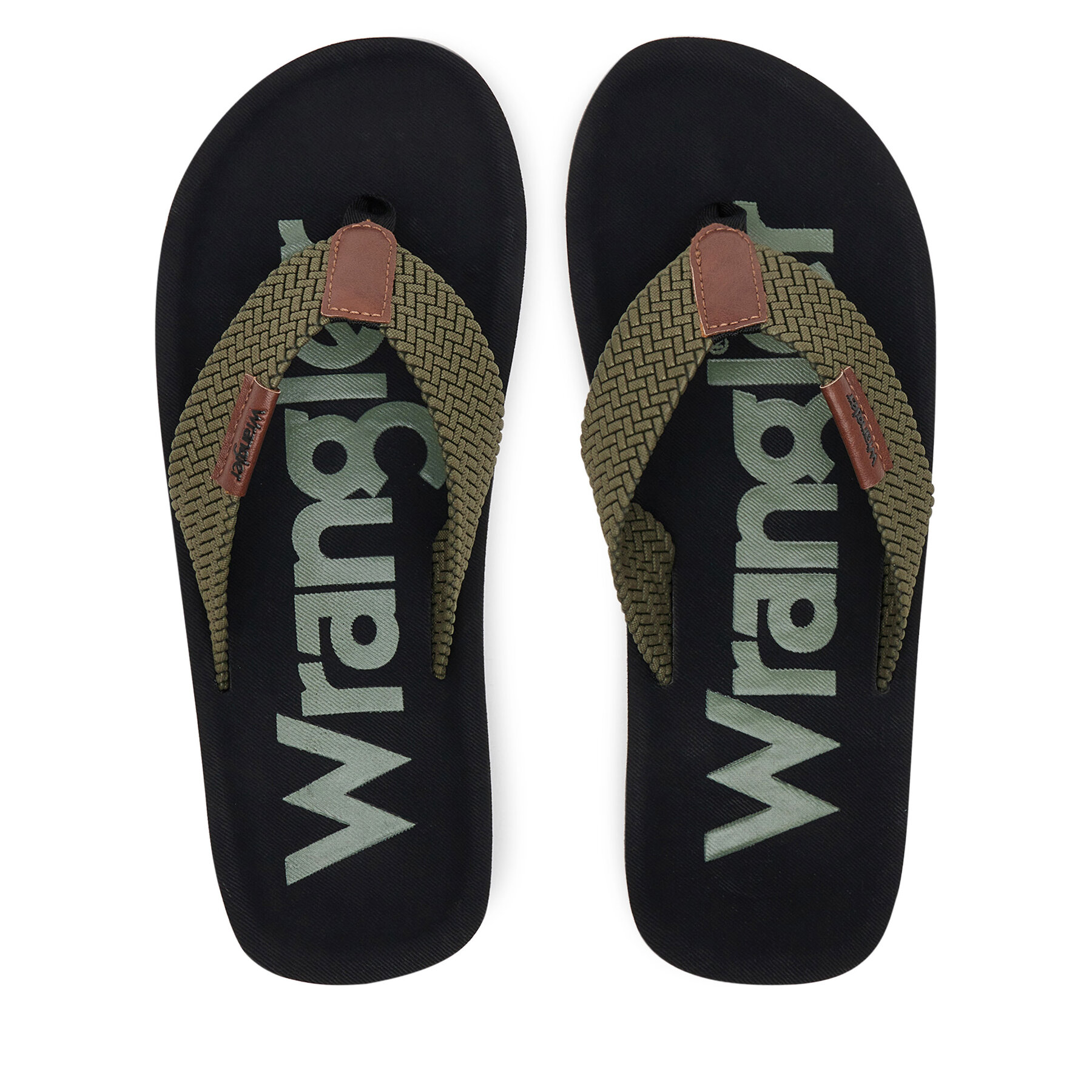 Męskie Japonki Wrangler, Rozmiar 42 Khaki Zane Flipflop Men Low 20251044