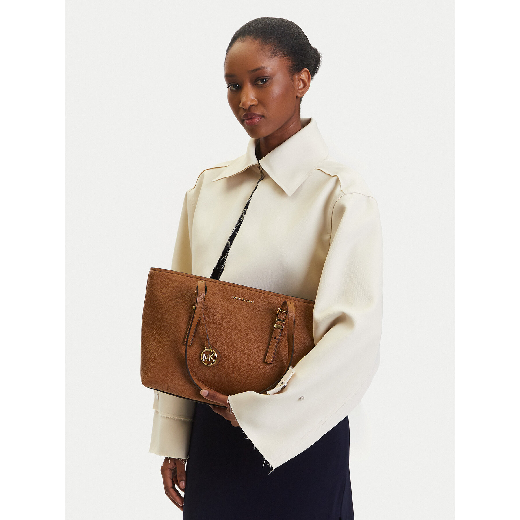 Torbica MICHAEL Michael Kors Quinn 30T5GQNT2L Smeđa