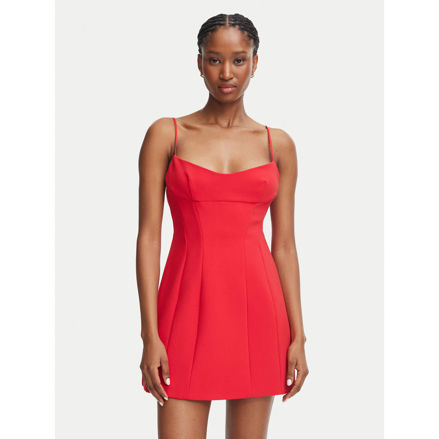 Bardot Coctailkleid Branca 60492DB Rot A-Line Fit