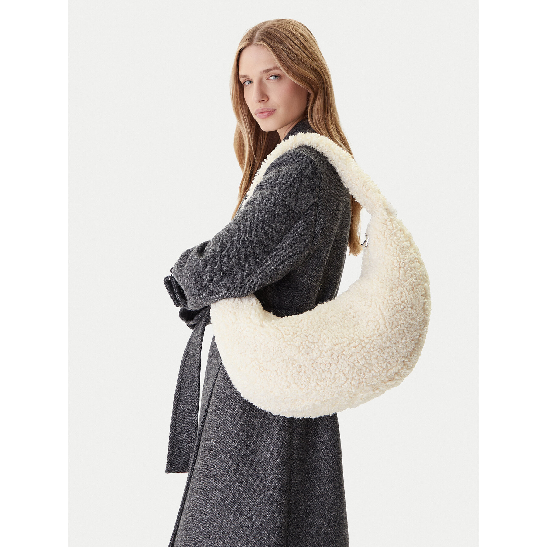 Geantă Calvin Klein LV04F3143G Crem