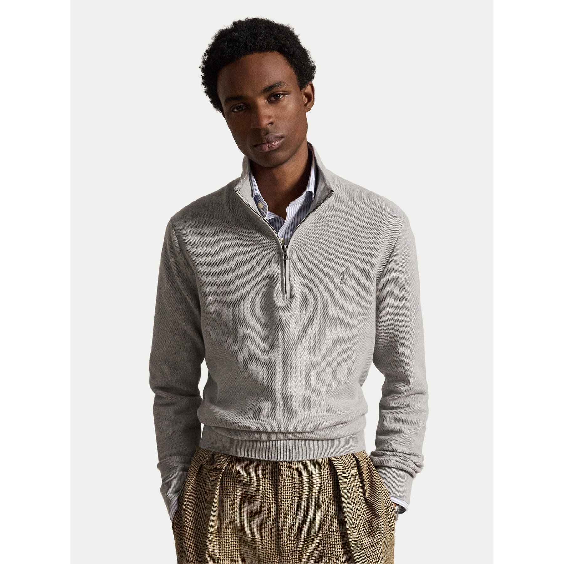 Polo Ralph Lauren Pullover 710B18060009 Hellgrau Regular Fit