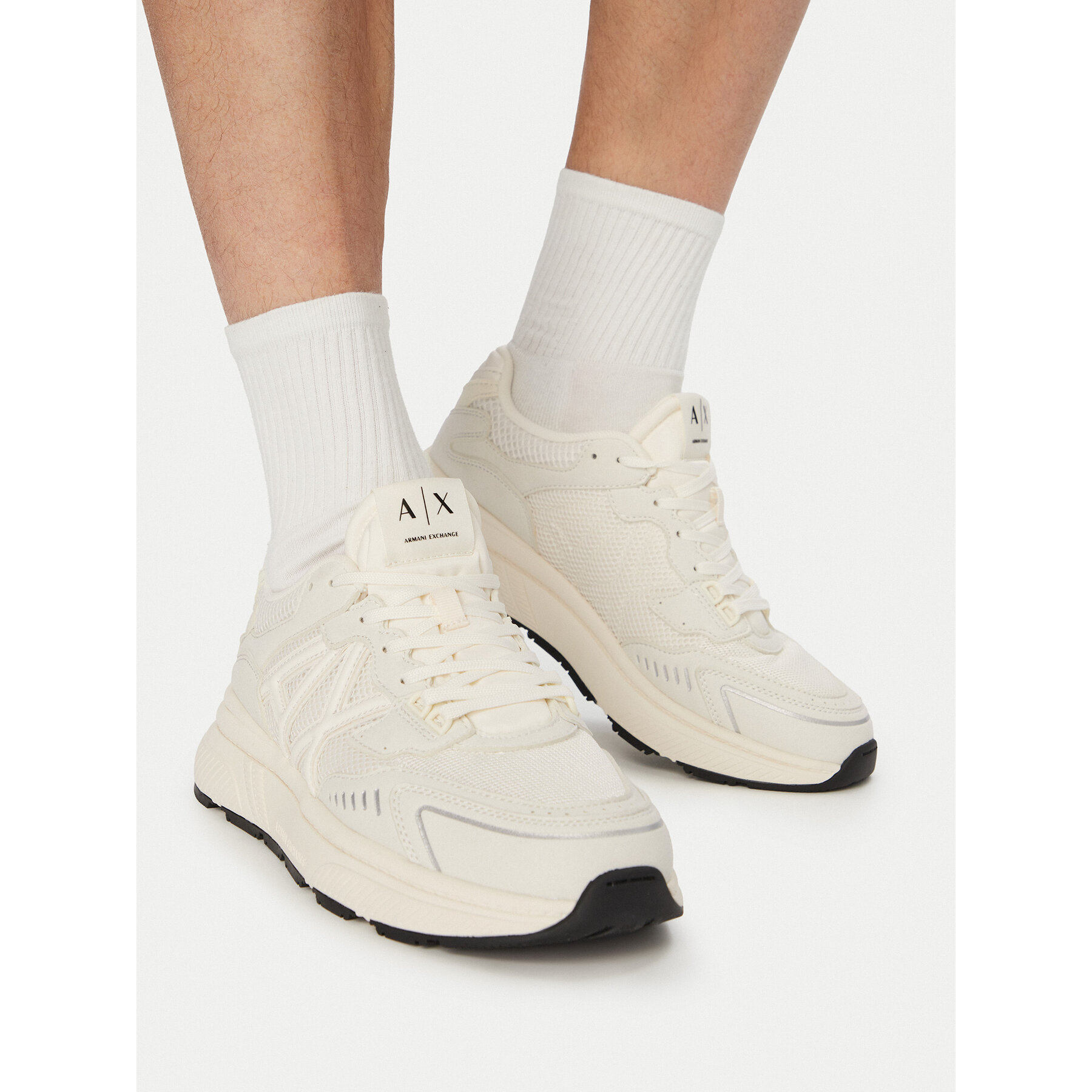Superge Armani Exchange XM002635 AF19388 M0107 Écru