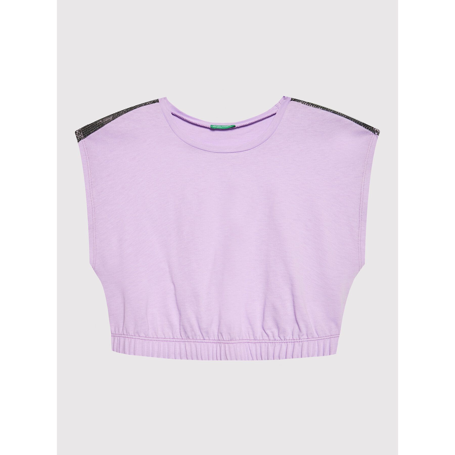 United Colors Of Benetton T-Shirt 3I1XC102T Μωβ Regular Fit