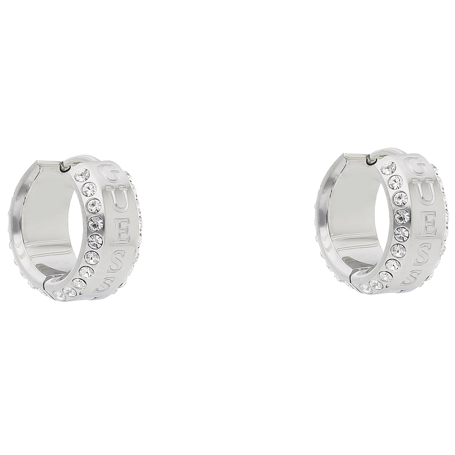 Náušnice Guess Just Guess JUBE03 112JW Strieborné rhodiovanie