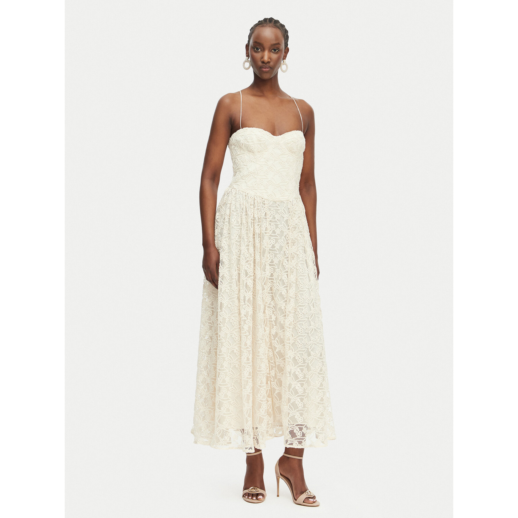 Bardot Abendkleid Estie 59786DB4 Creme Regular Fit