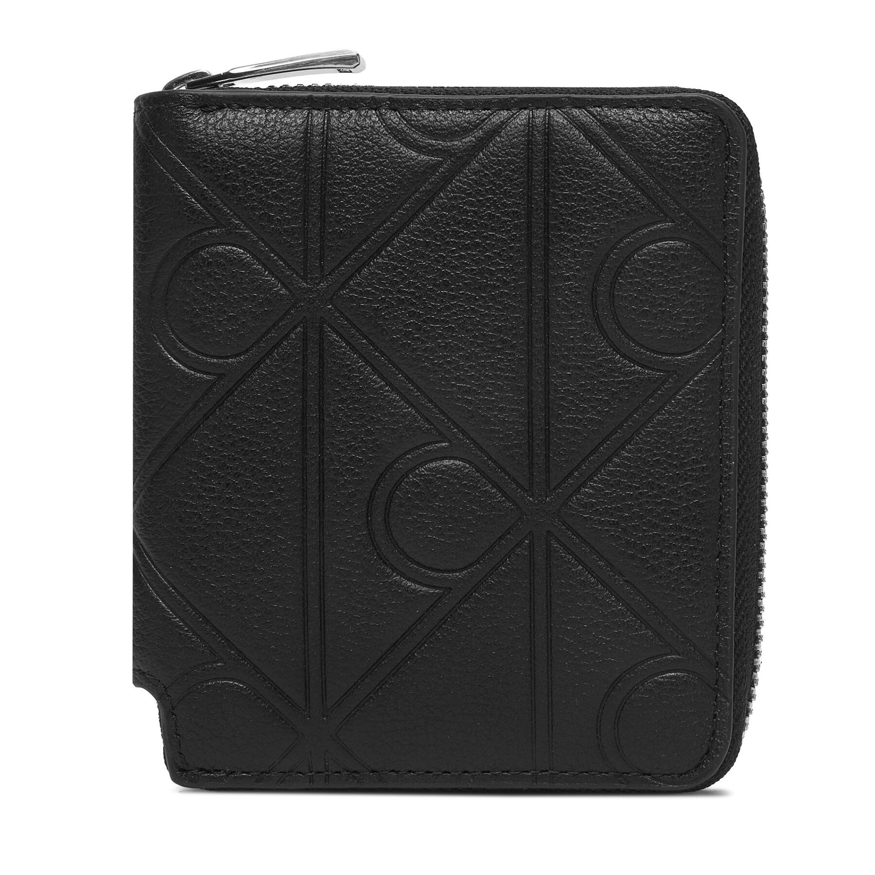 Peňaženka Calvin Klein Xl Emblem Aop Emboss Zipp Bill Fo LV04D1176G Čierna