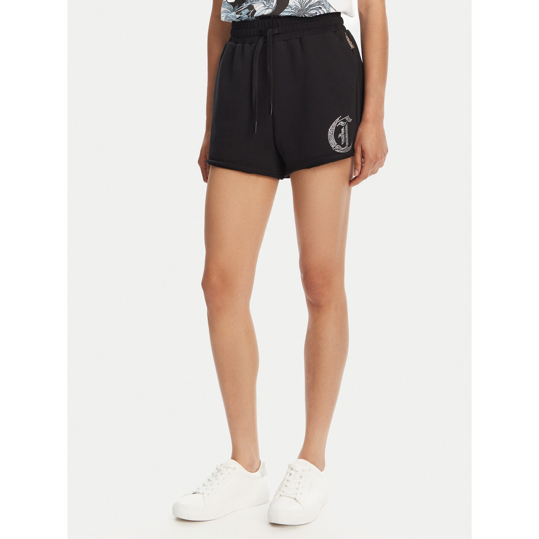 Just Cavalli Sportshorts 78PADE08 Schwarz Loose Fit