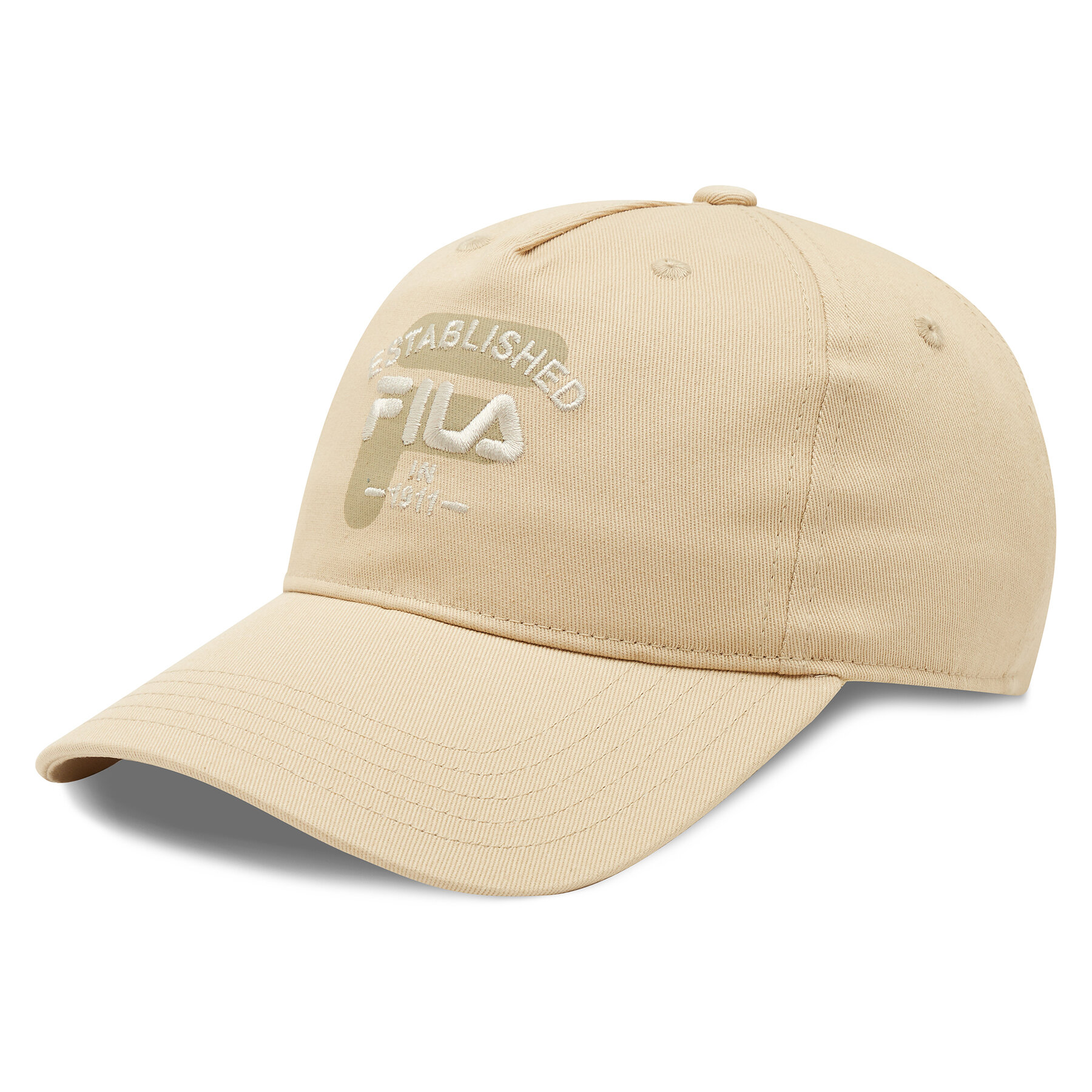 Gorra con visera Fila Barnaul 5 Panel Cap With Elevated Basic Logo FCU0086 Beis