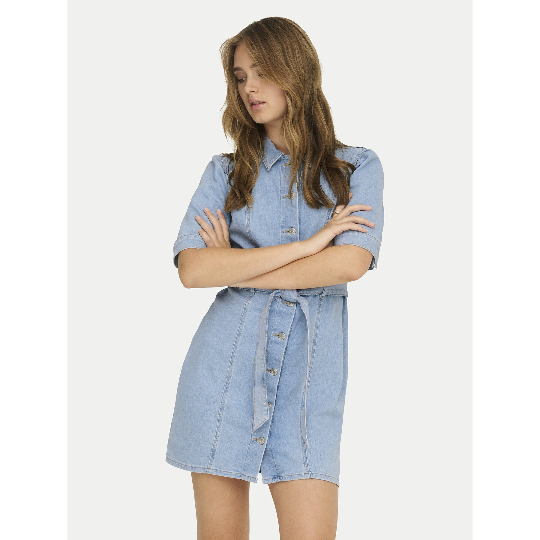 ONLY Jeanskleid Vibbe 15372569 Blau Regular Fit