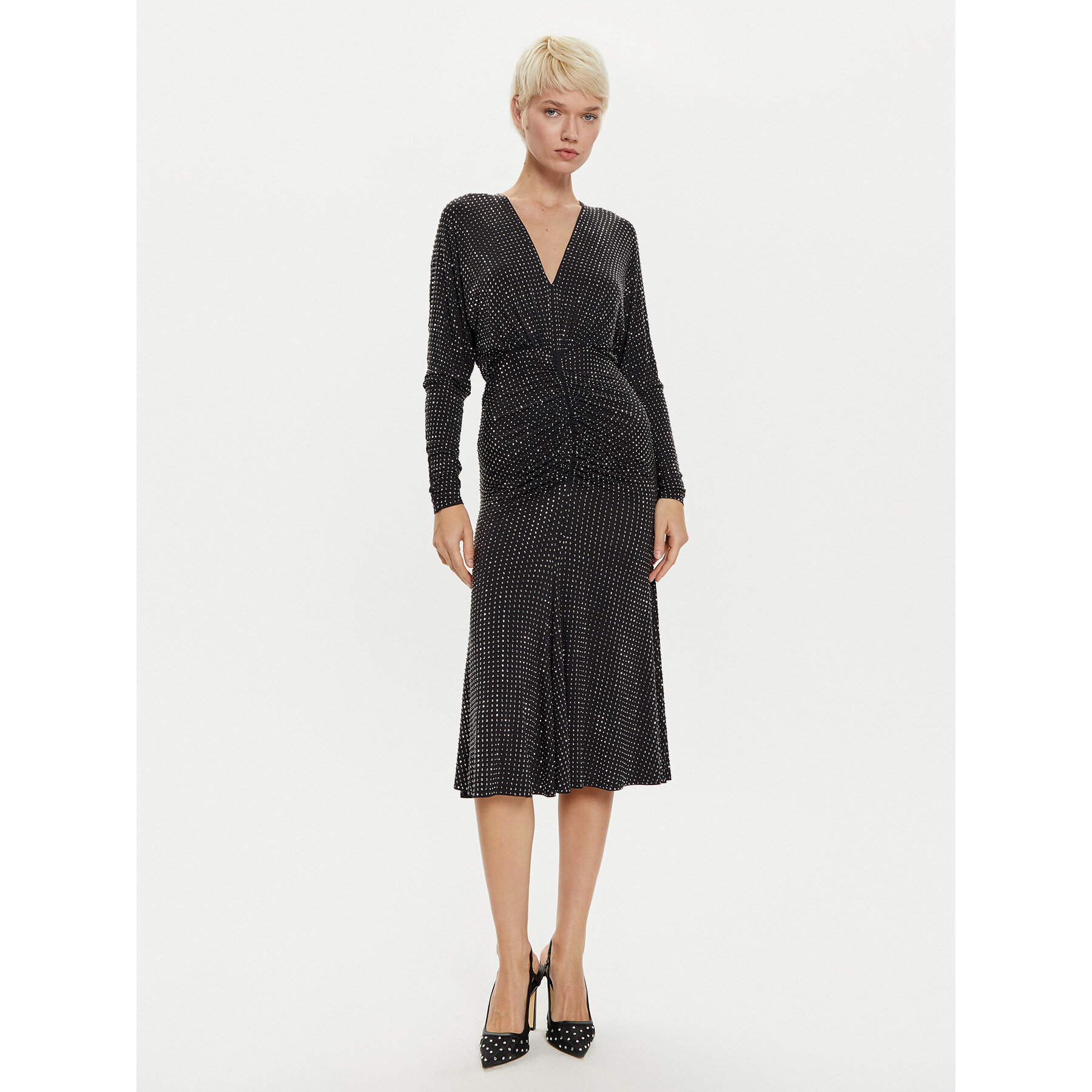 PINKO Coctailkleid 104455 A288 Schwarz Slim Fit