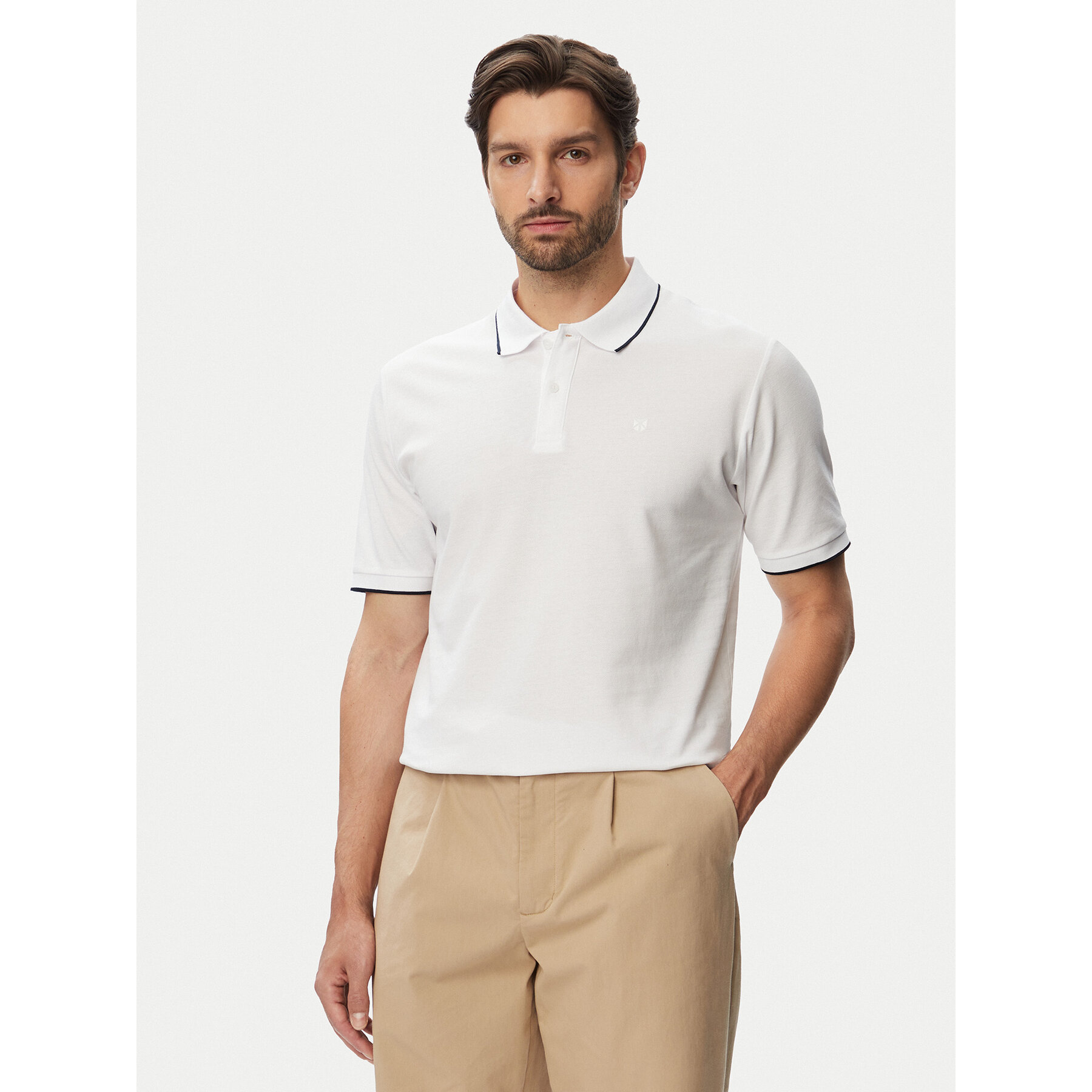 Jack & Jones Polo Weston 12297755 Bijela Regular Fit
