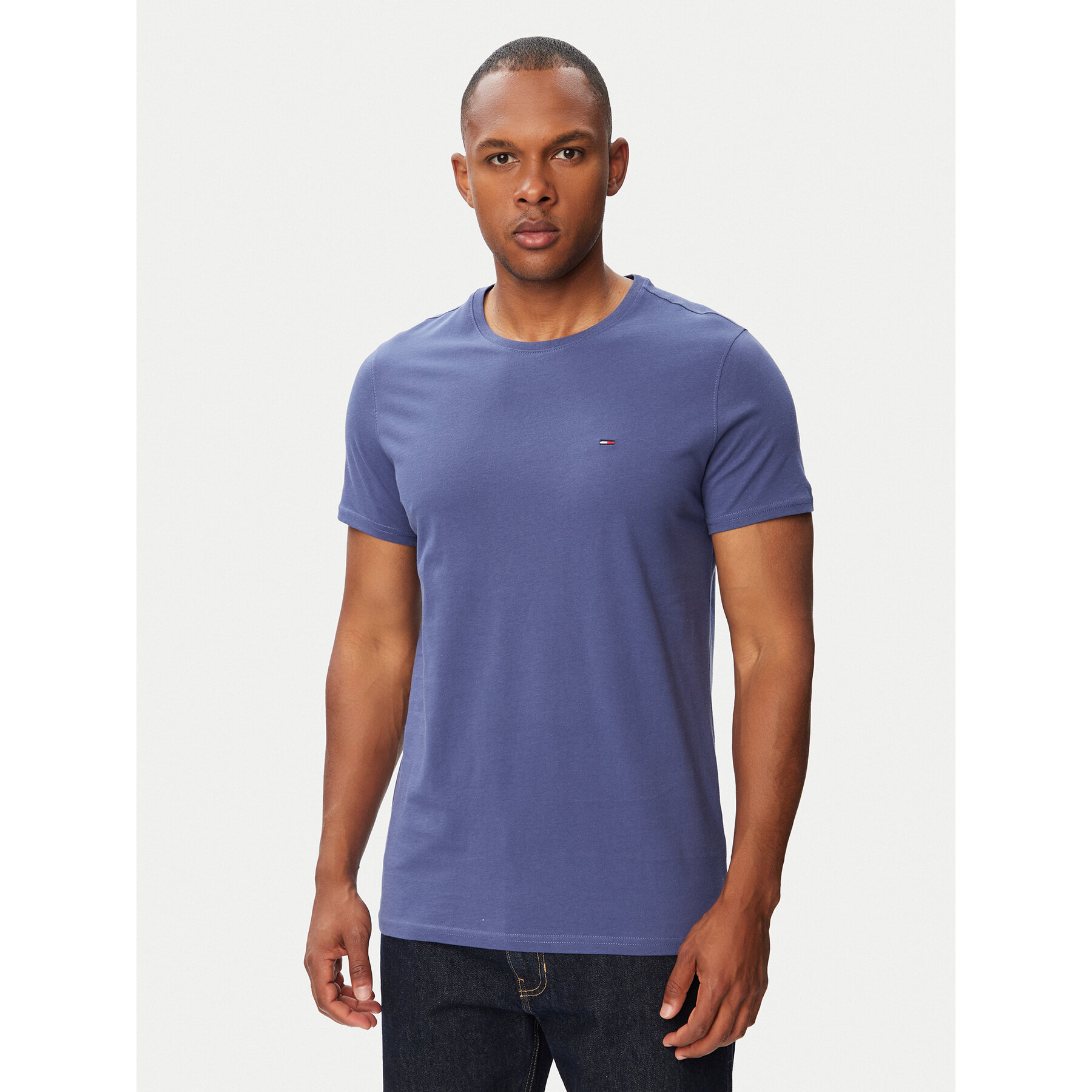 Tommy Jeans T-Shirt Jersey DM0DM04411 Blu Slim Fit