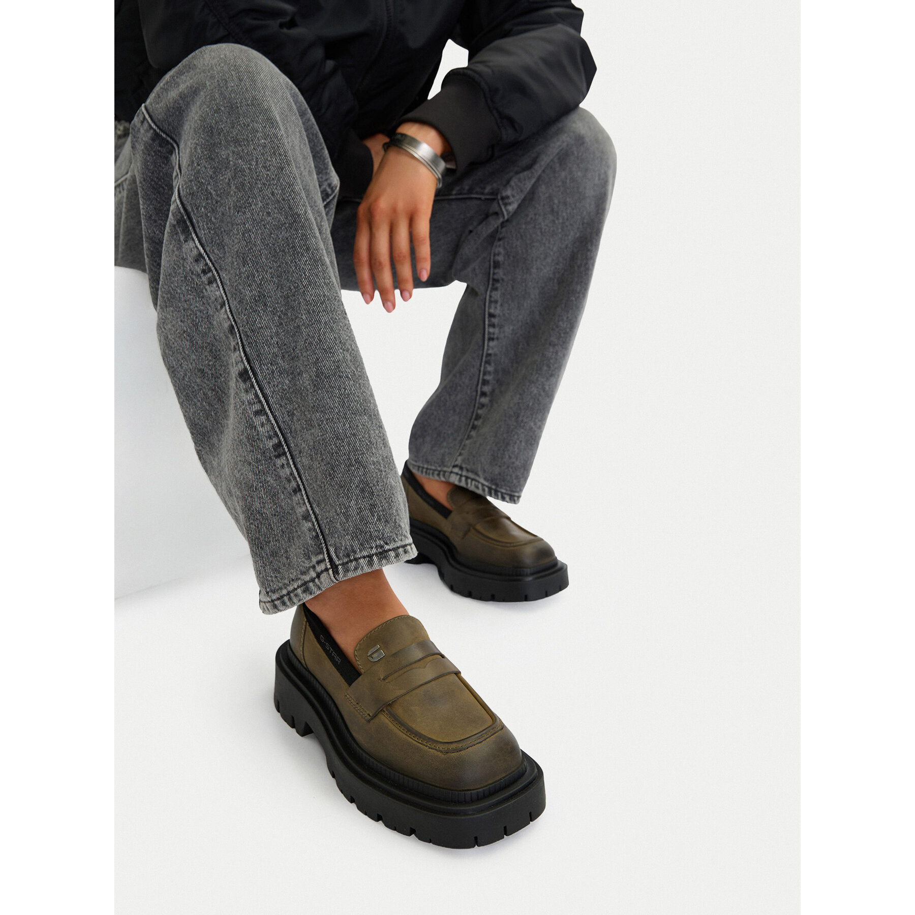Loaferice G-Star Raw CEO-WI34-JOSIA-04 Zelena