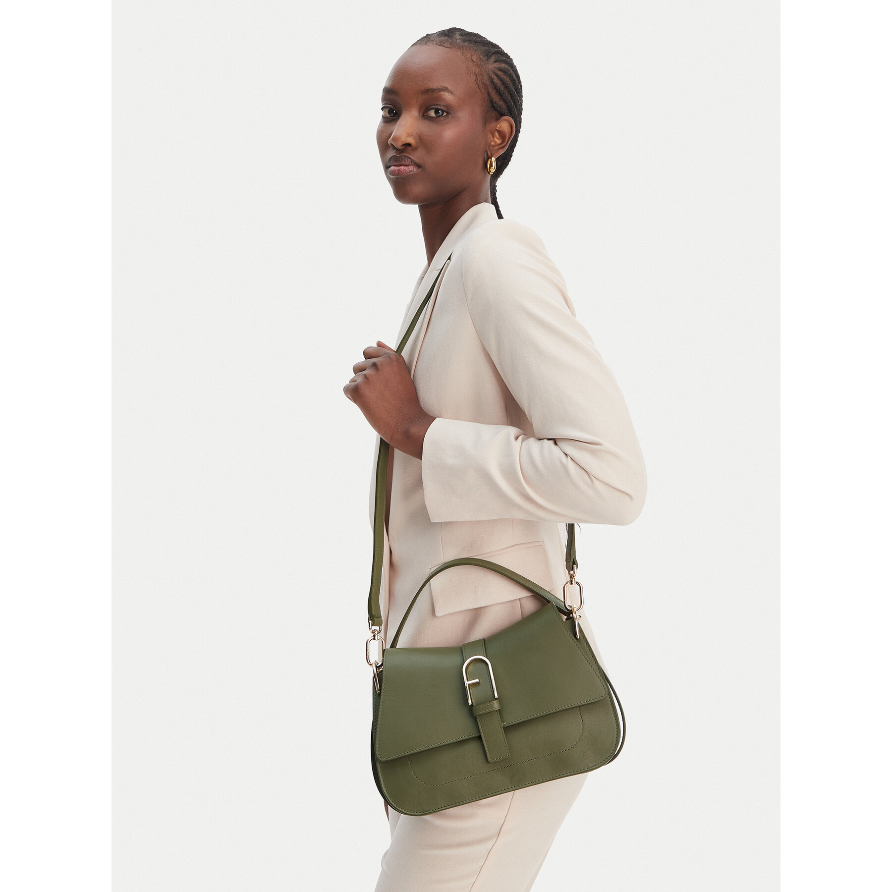 Geantă Furla Flow M WB00996 BX2045 BG 4555S Verde