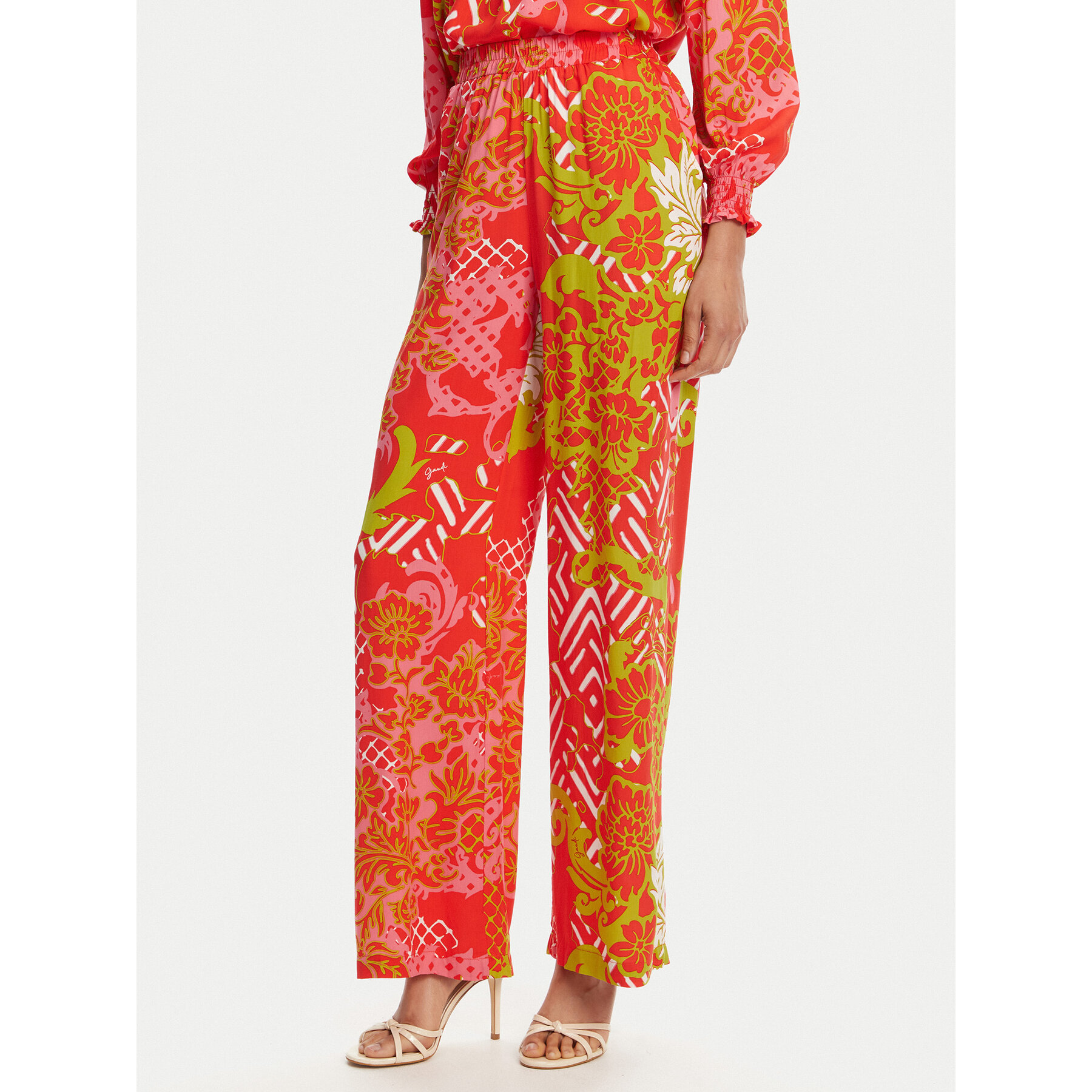 Gaudi Stoffhose 511BD25026 Orange Relaxed Fit