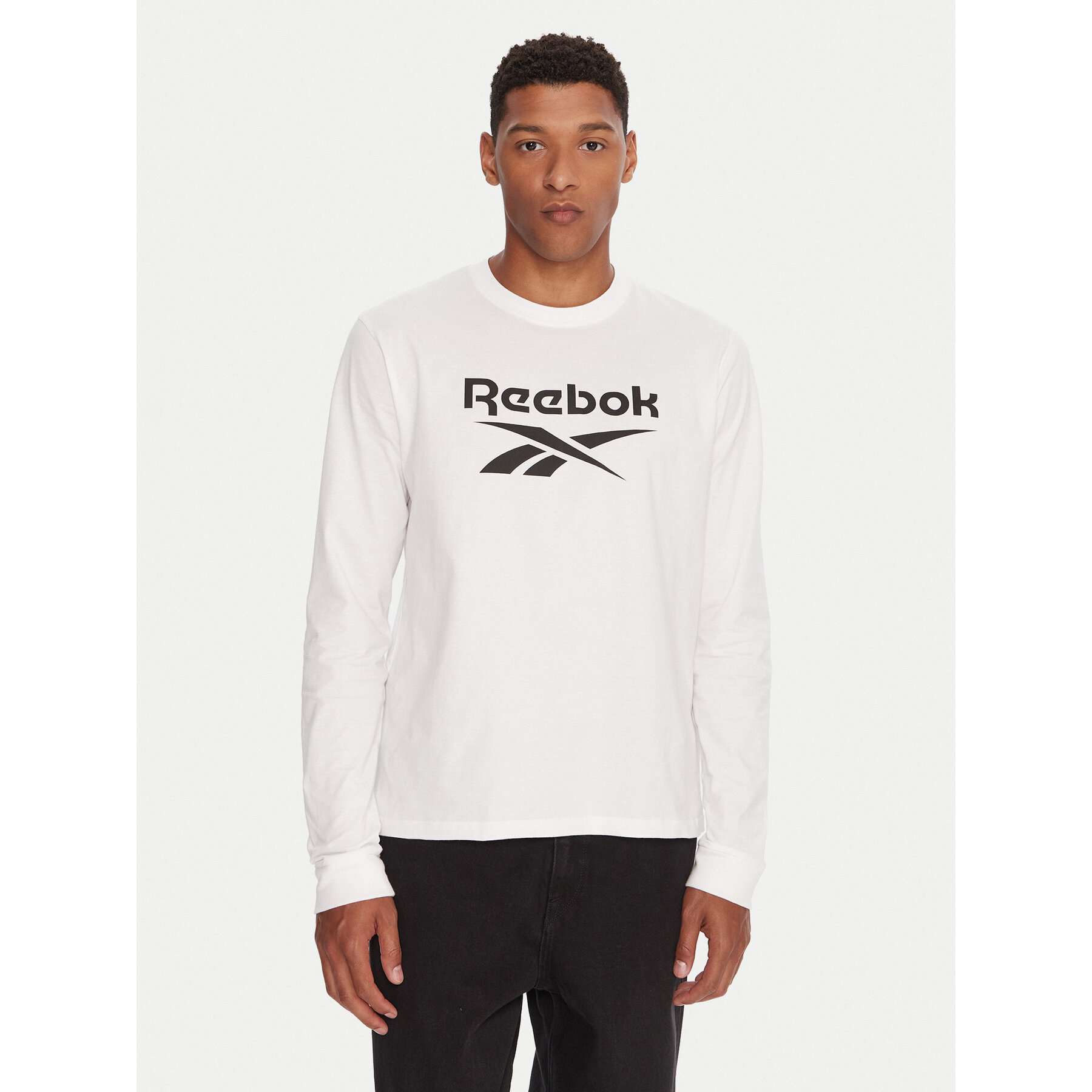Reebok Majica dugih rukava RK25138CCM Bijela Regular Fit