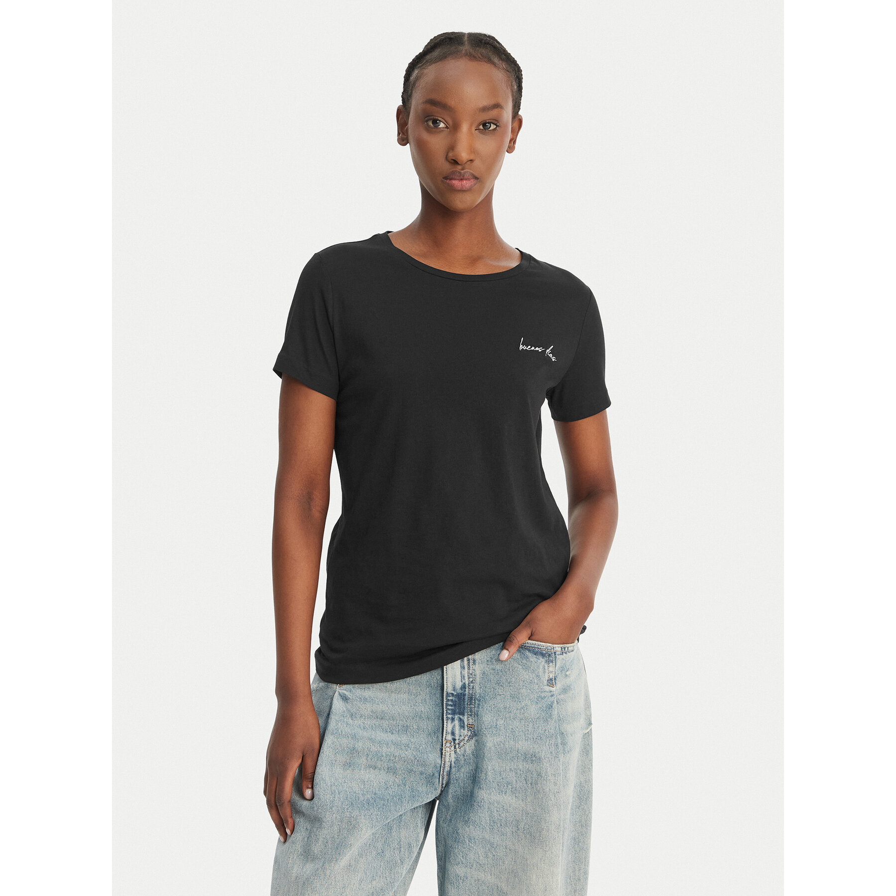 BOSS T-Shirt C_Elove_4 50559077 Schwarz Slim Fit