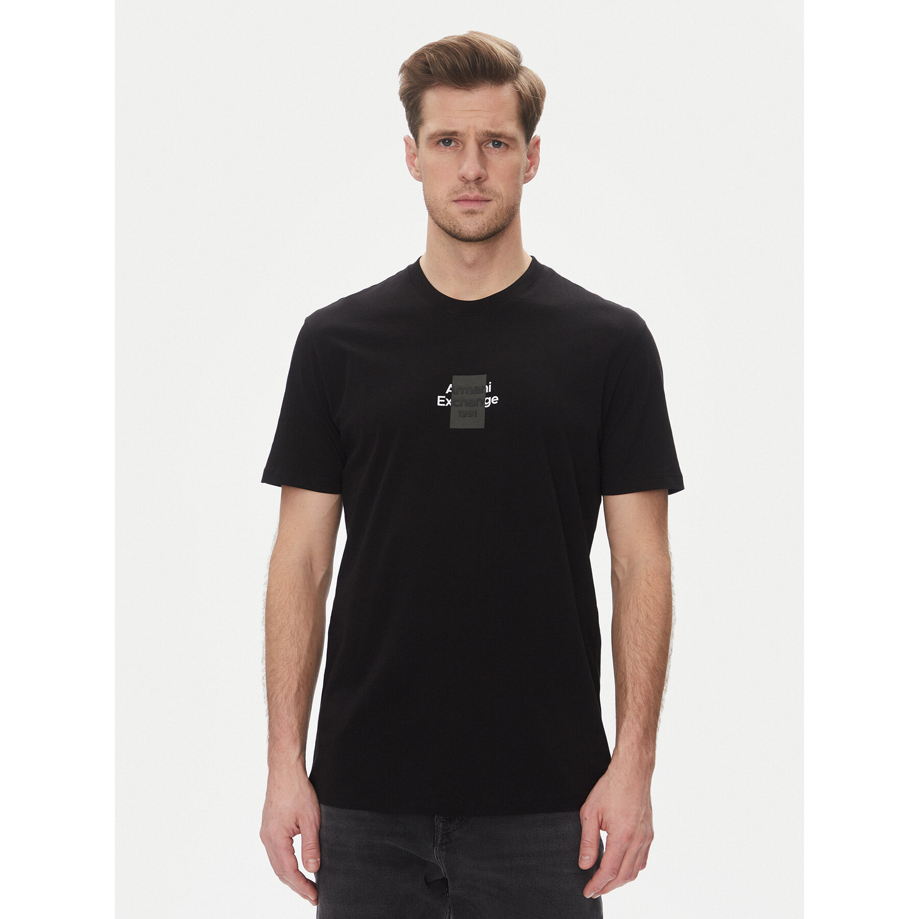 Armani Exchange Póló XM000767 AF12308 UC001 Fekete Regular Fit