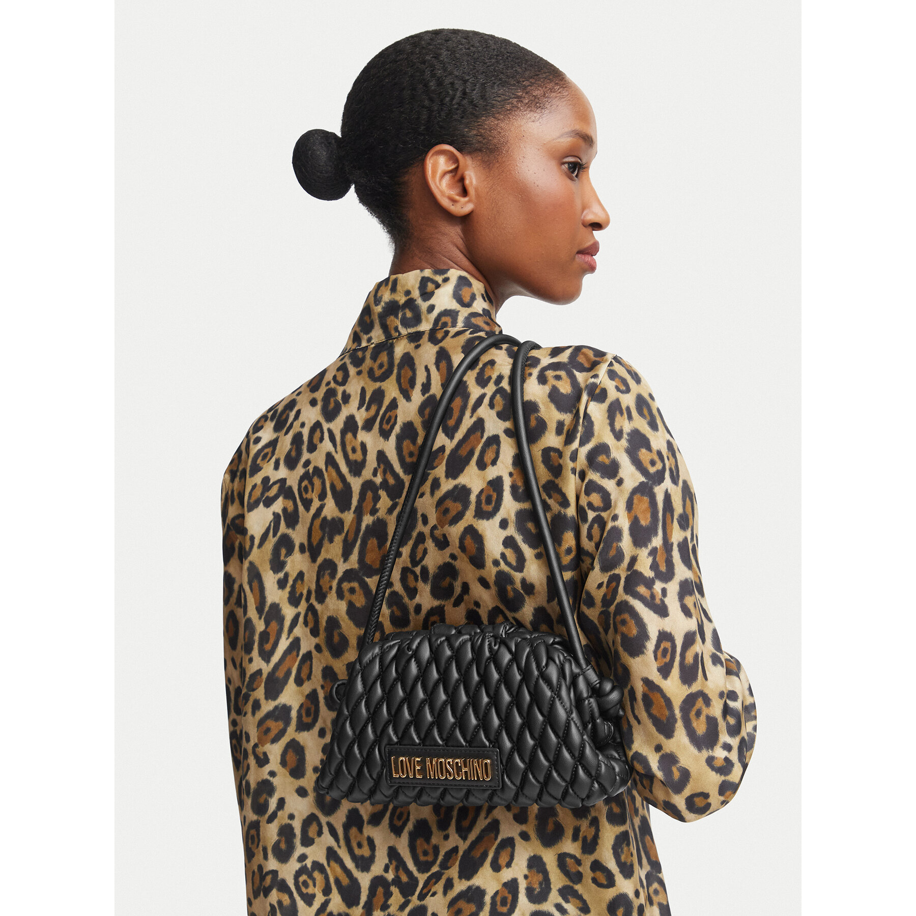 Τσάντα LOVE MOSCHINO JC4290PP0PK1200A Μαύρο