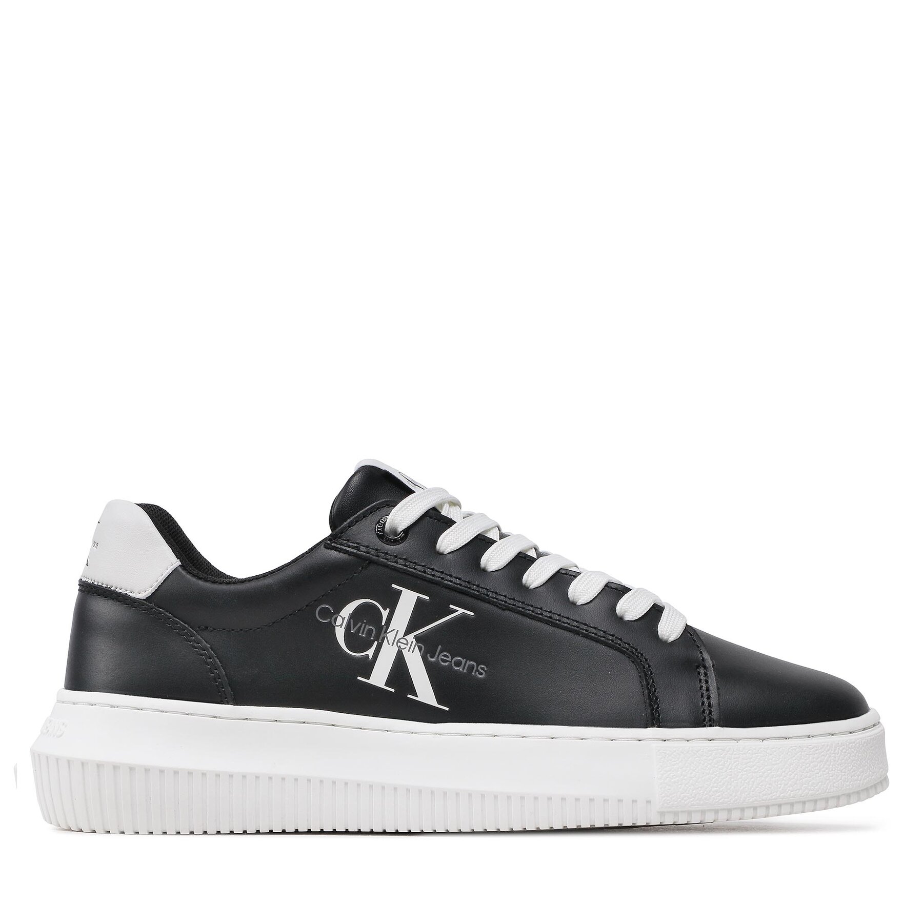 Calvin Klein Jeans Αθλητικά Calvin Klein Jeans Chunky Cupsole Laceup Mon Lth Wn YW0YW00823 Μαύρο