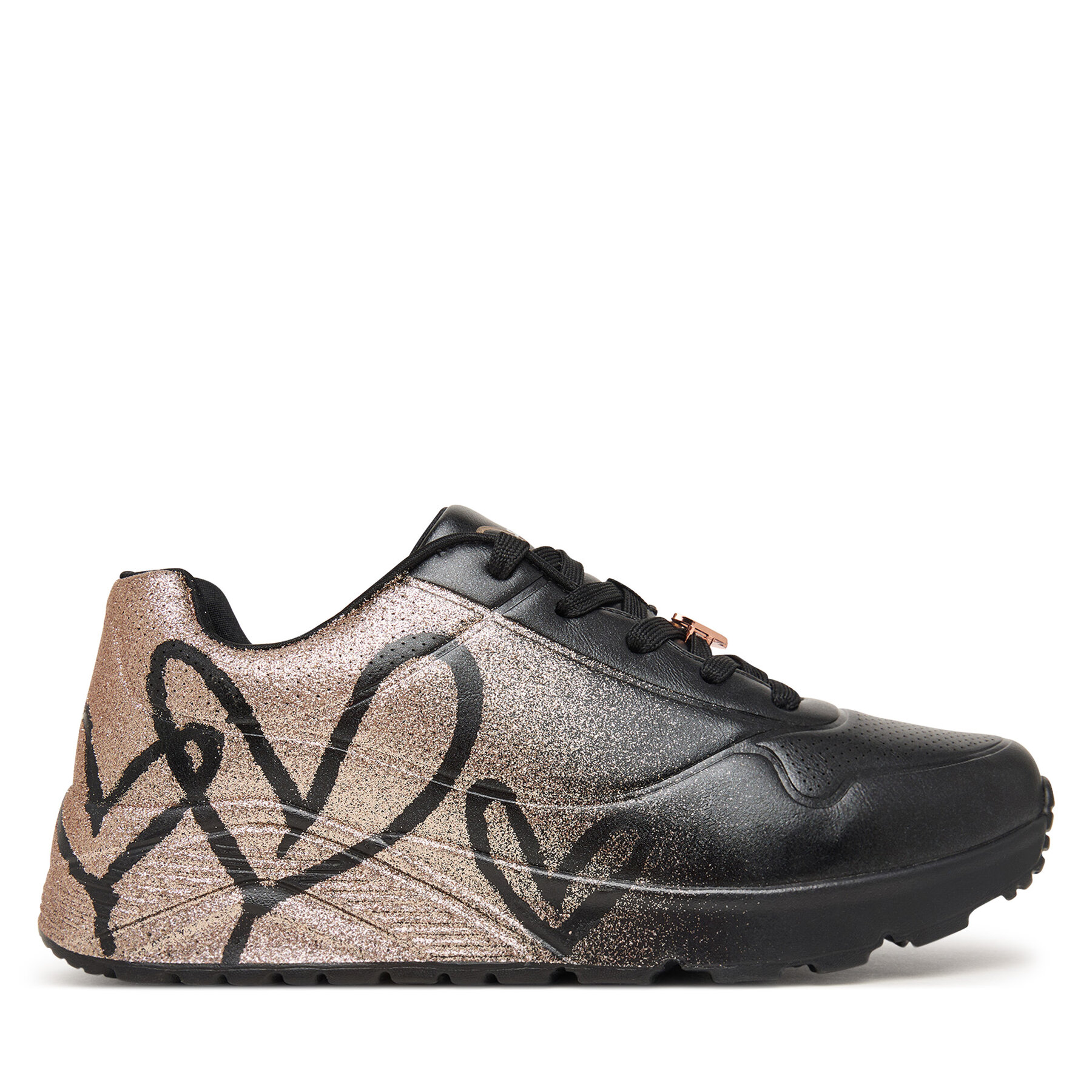 Tenisice Skechers Jgoldcrown: Uno Lite - Heartdust Forever 310814L Crna