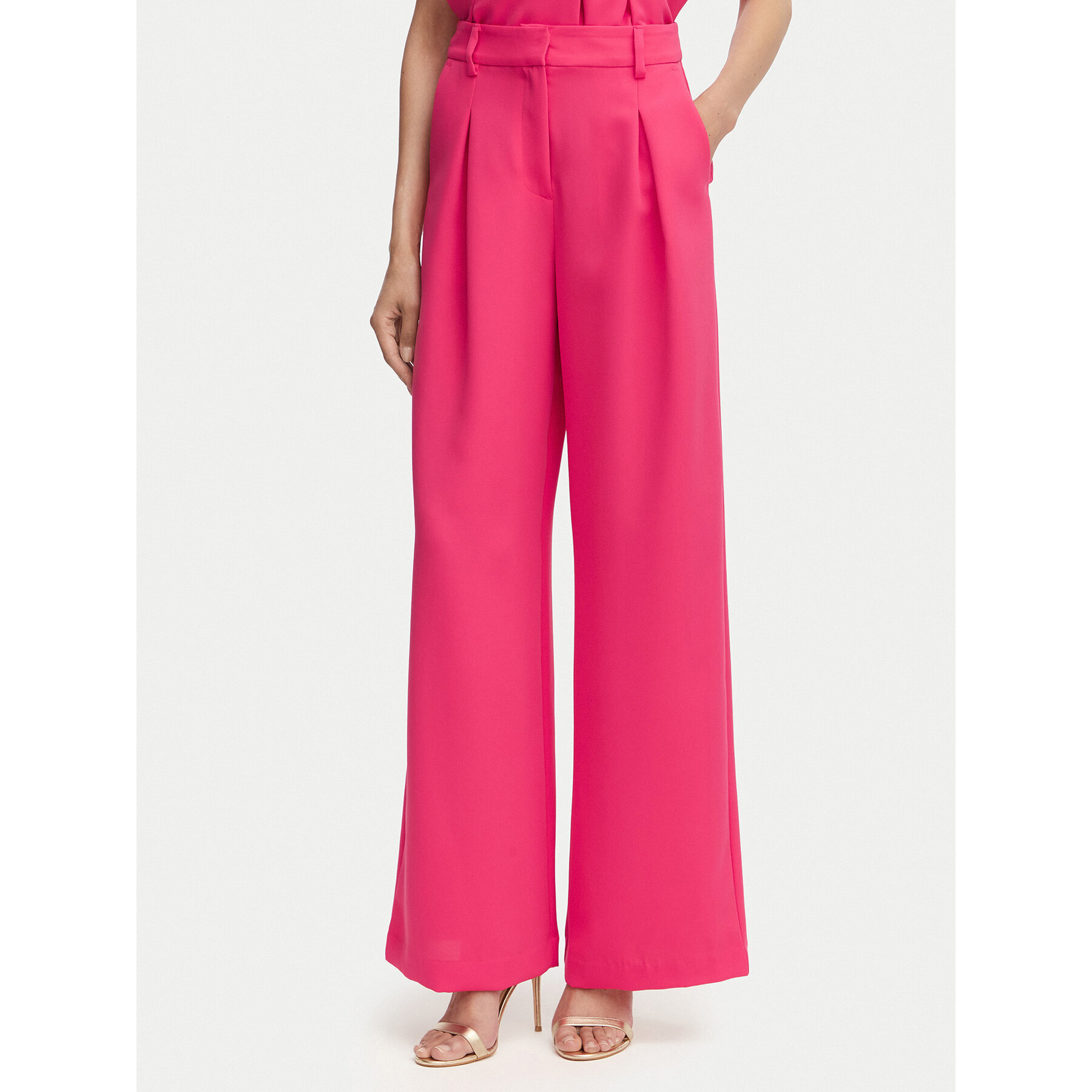 French Connection Stoffhose Tiana 749000 Rosa Regular Fit