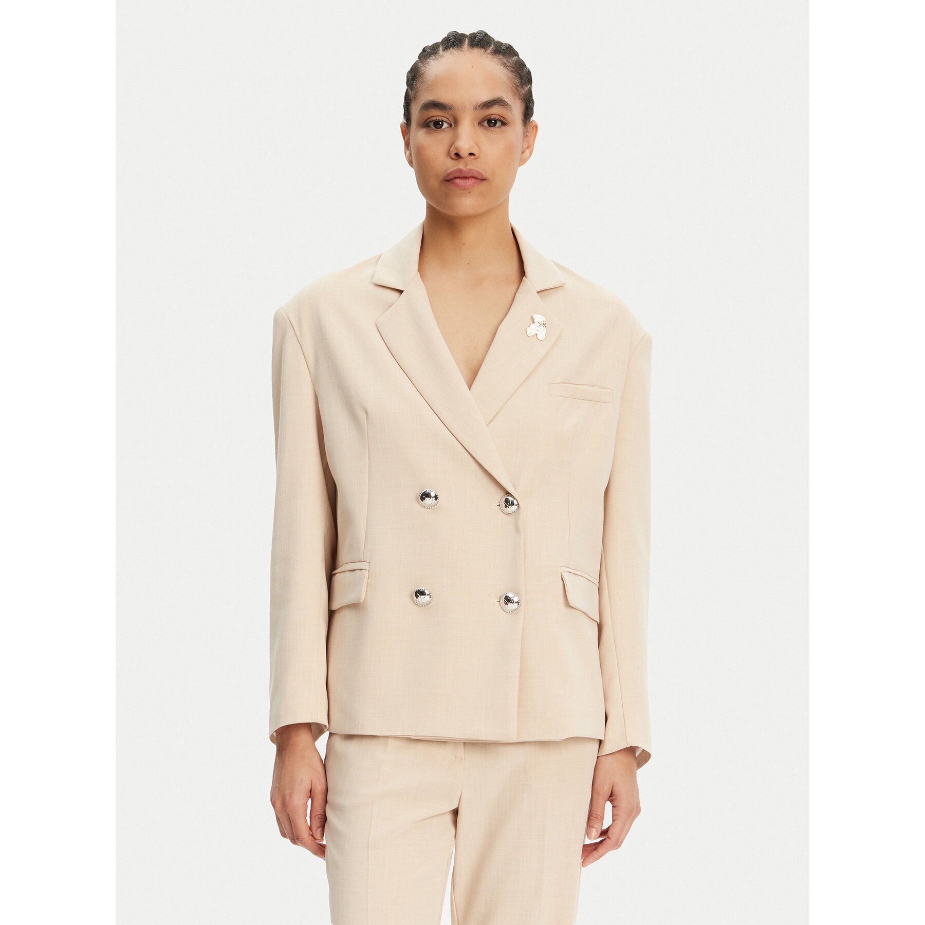 Maryley Sakko 25EB288/21BE Beige Regular Fit