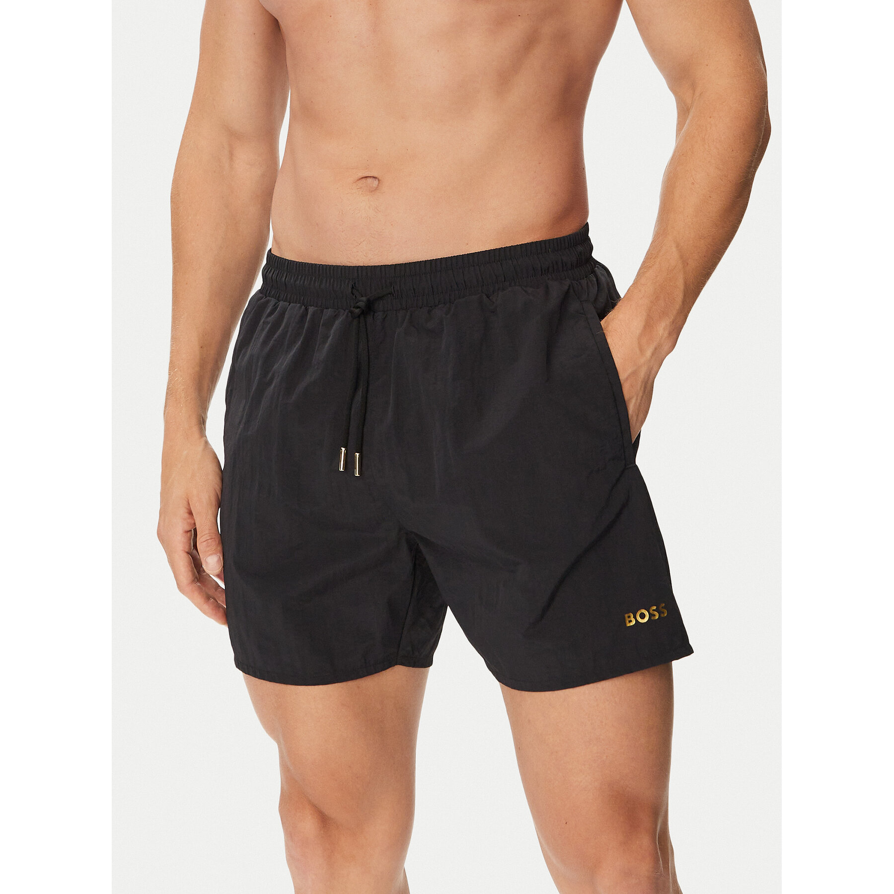 BOSS Badeshorts Ole 50484440 Schwarz Regular Fit