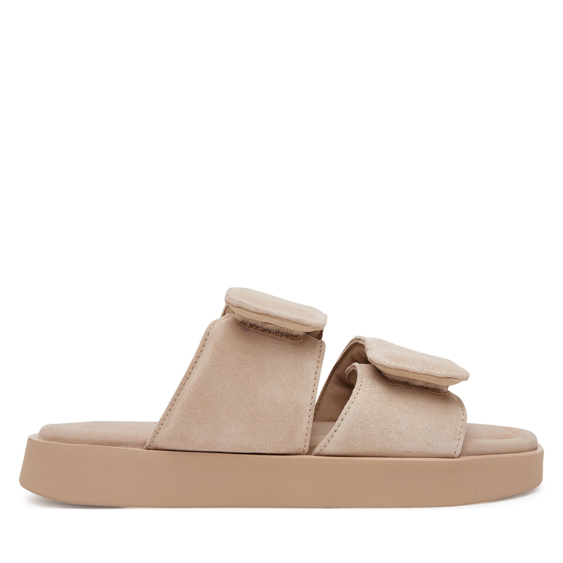 Šľapky Inuikii Classic Suede Velcro 70104-128 Béžová