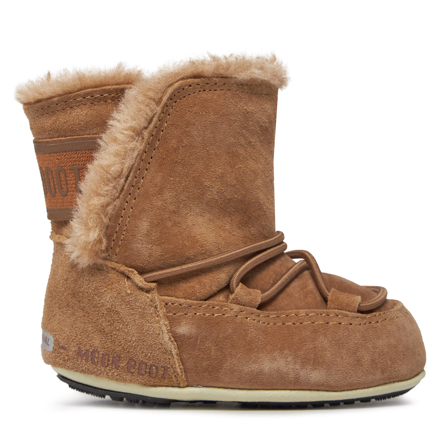 Dziecięce Śniegowce Moon Boot, Rozmiar 19.5 Brązowy Crib Suede 34010300001