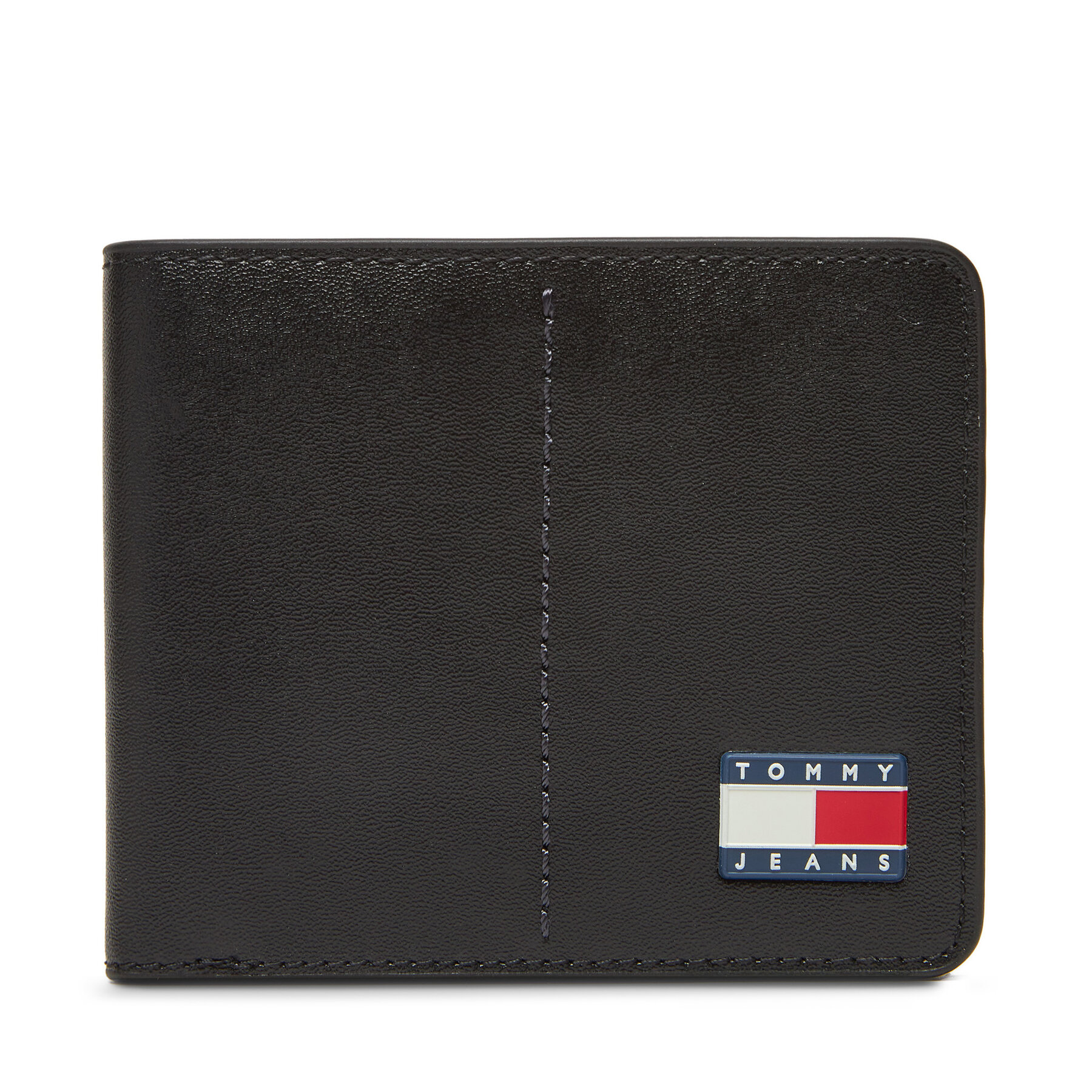 Portofel Mare pentru Bărbați Tommy Jeans Tjm Heritage Leather Cc Wallet AM0AM13409 Negru