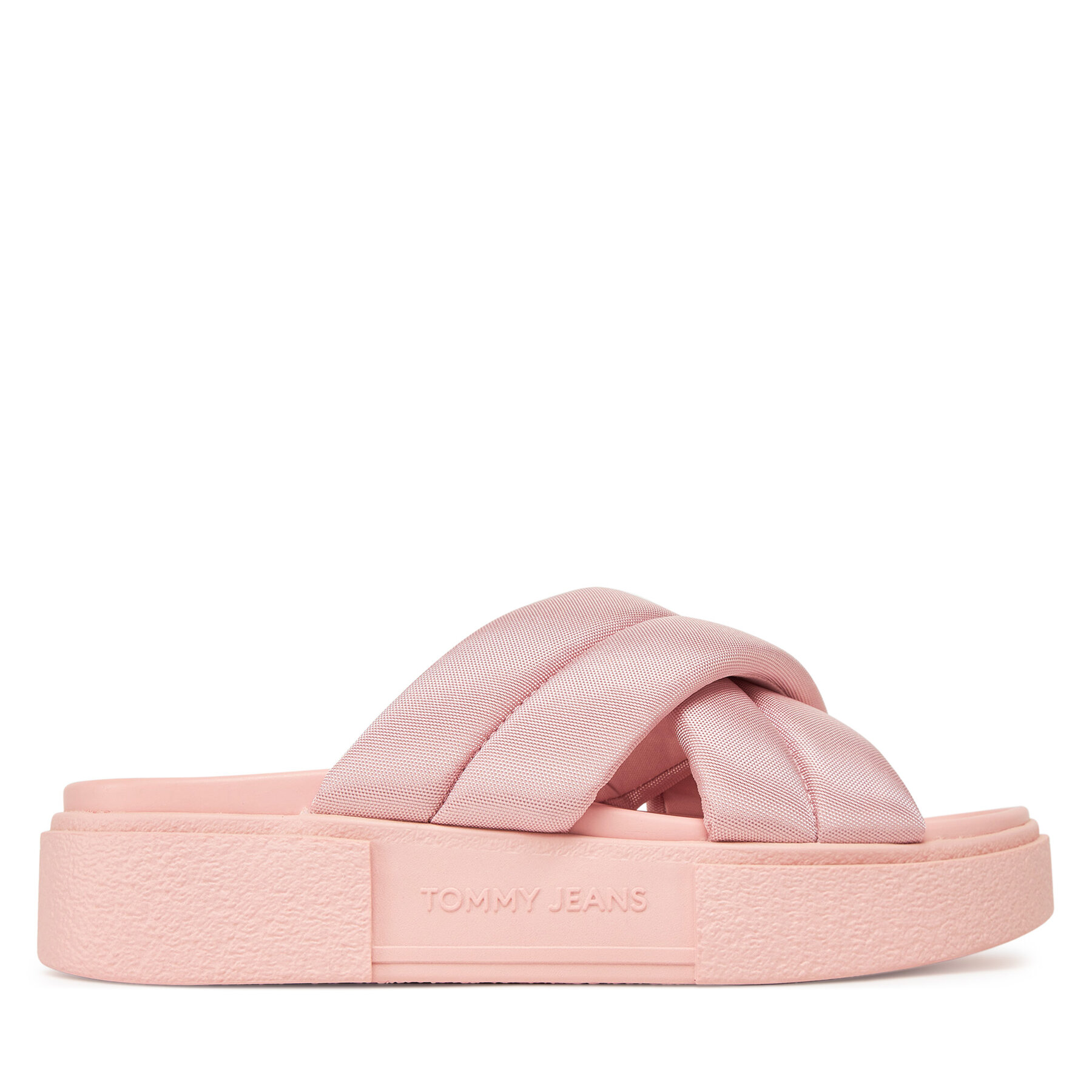 Παντόφλες Tommy Jeans Tjw Flatform Sandal EN0EN02775 Ροζ