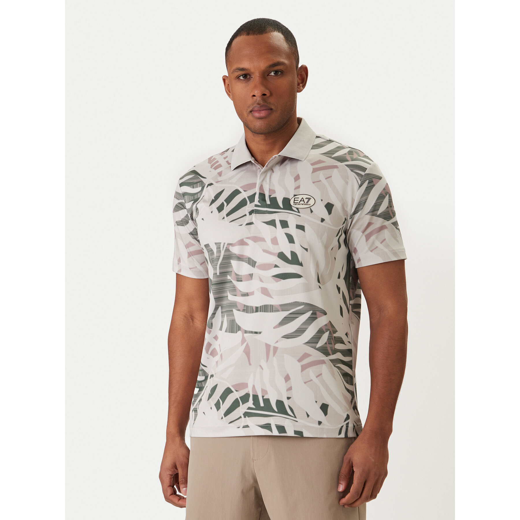 EA7 Emporio Armani Poloshirt 7M001286 AF22175 F8040 Écru Regular Fit