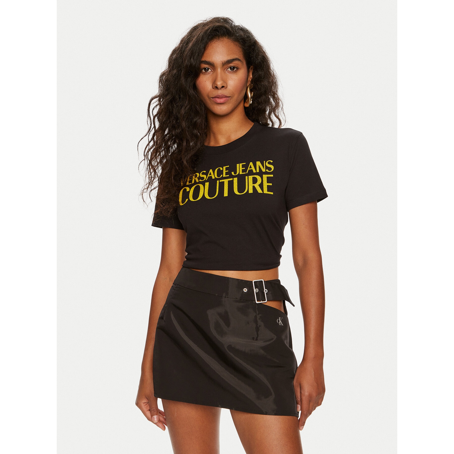 Versace Jeans Couture T-shirt 76HAHG03 Nero Regular Fit