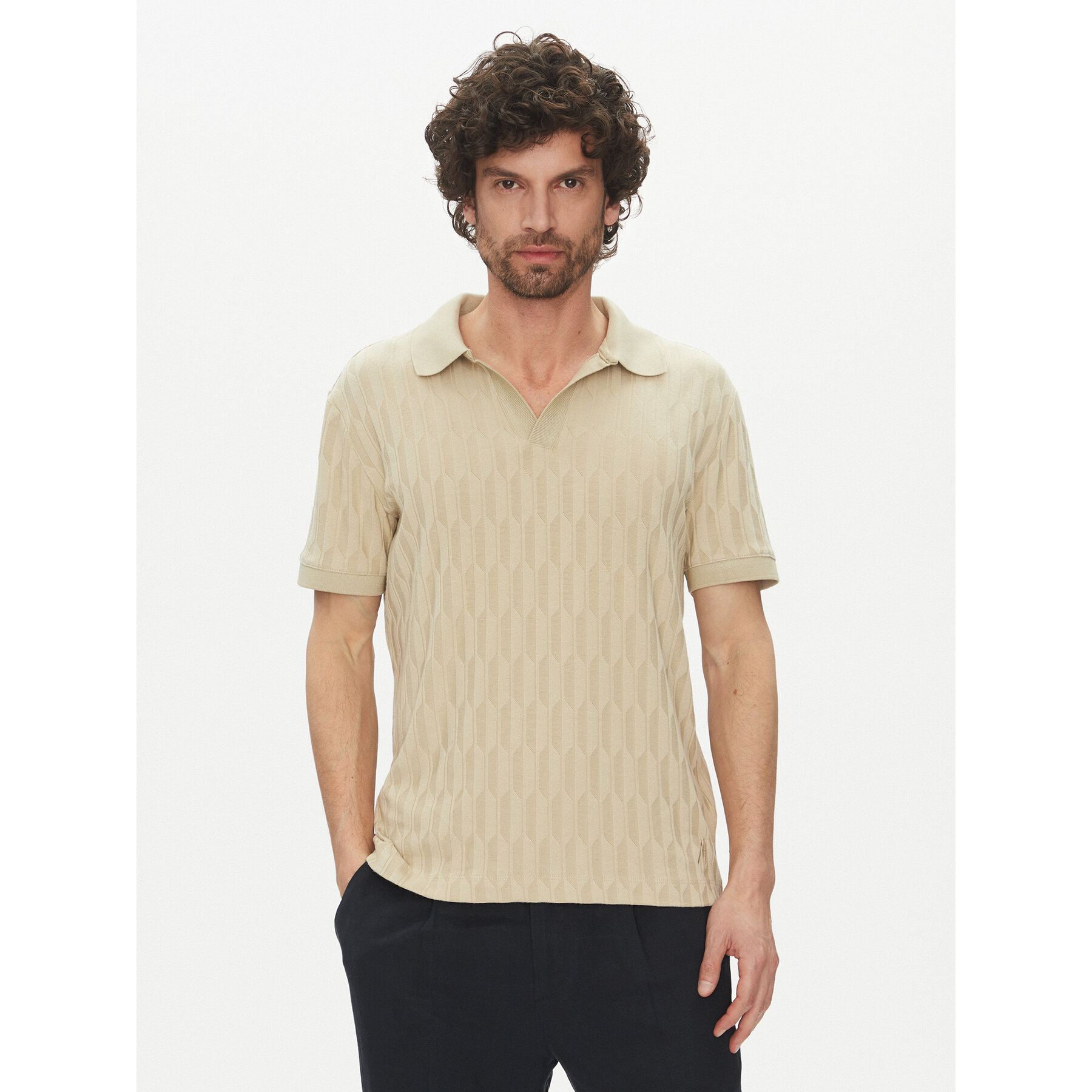 Marciano Guess Polo 5GHP03 6326A Beige Regular Fit