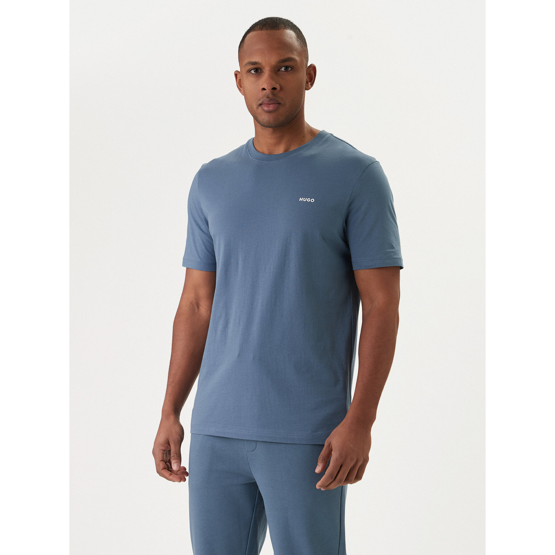 HUGO T-Shirt Dero222 50466158 Blau Regular Fit