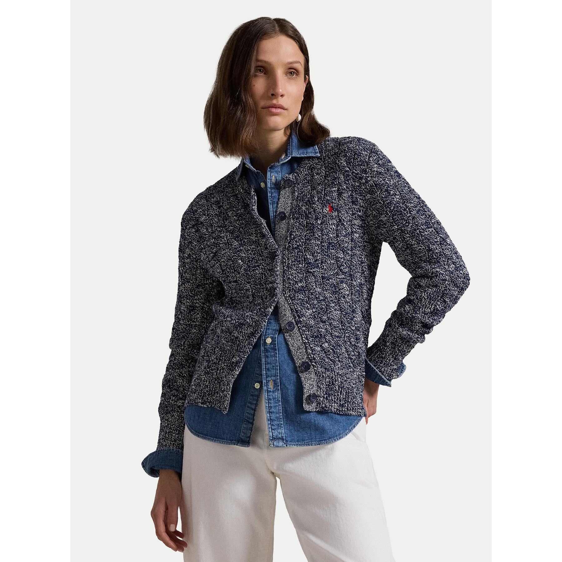 Polo Ralph Lauren Strickjacke 211947926002 Dunkelblau Slim Fit