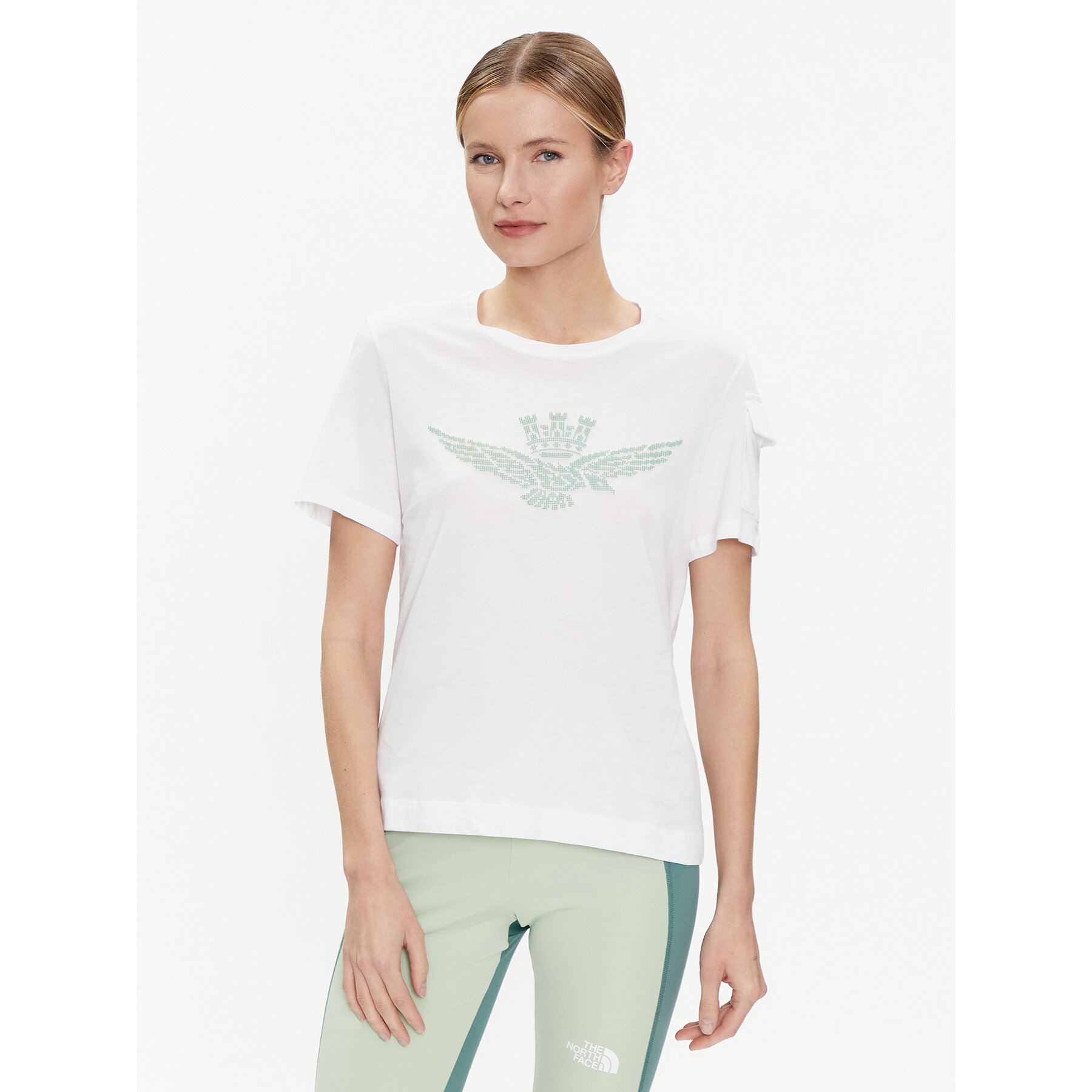 Aeronautica Militare T-Shirt 241TS2223DJ510 Λευκό Comfort Fit