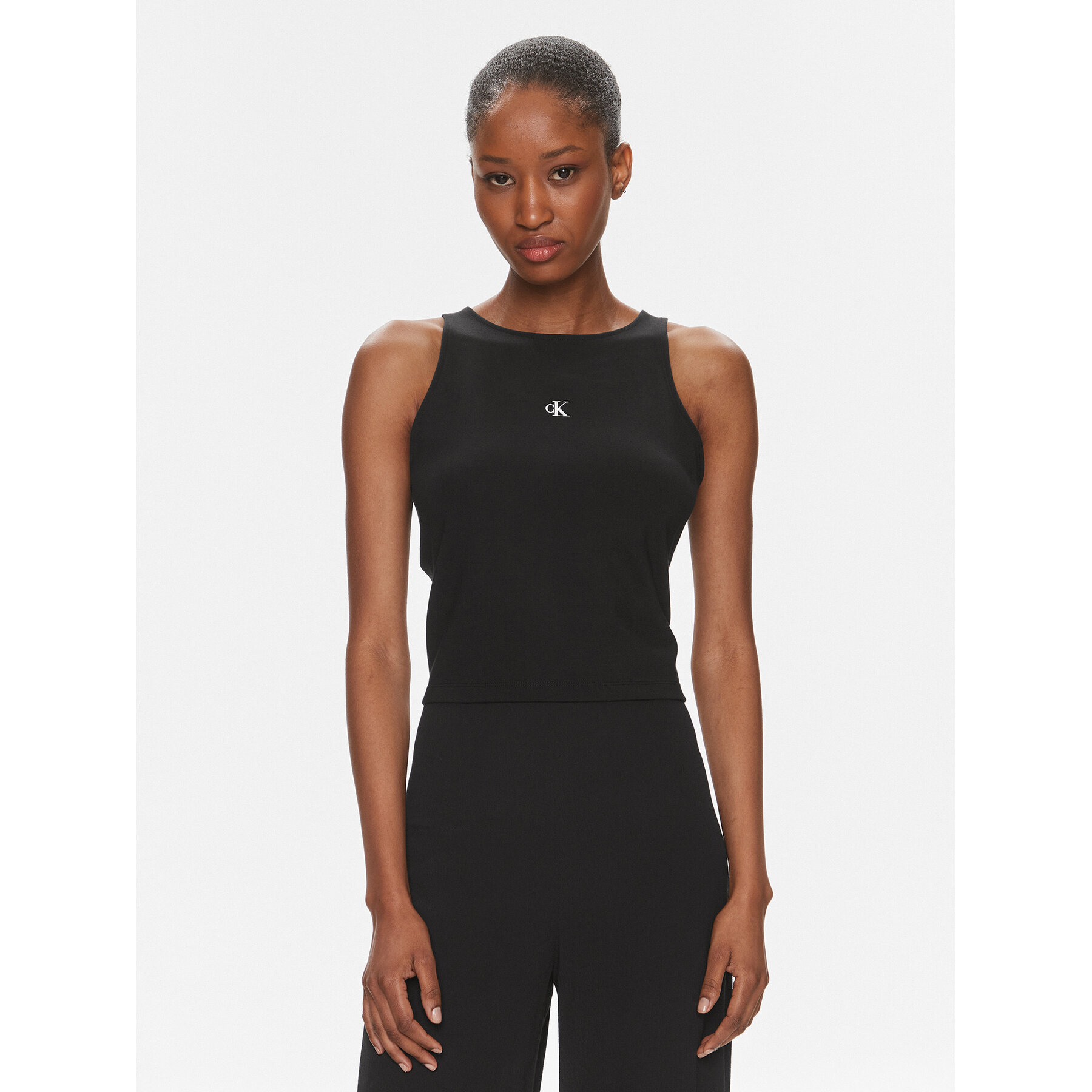 Calvin Klein Jeans Top Archival J20J223107 Schwarz Slim Fit