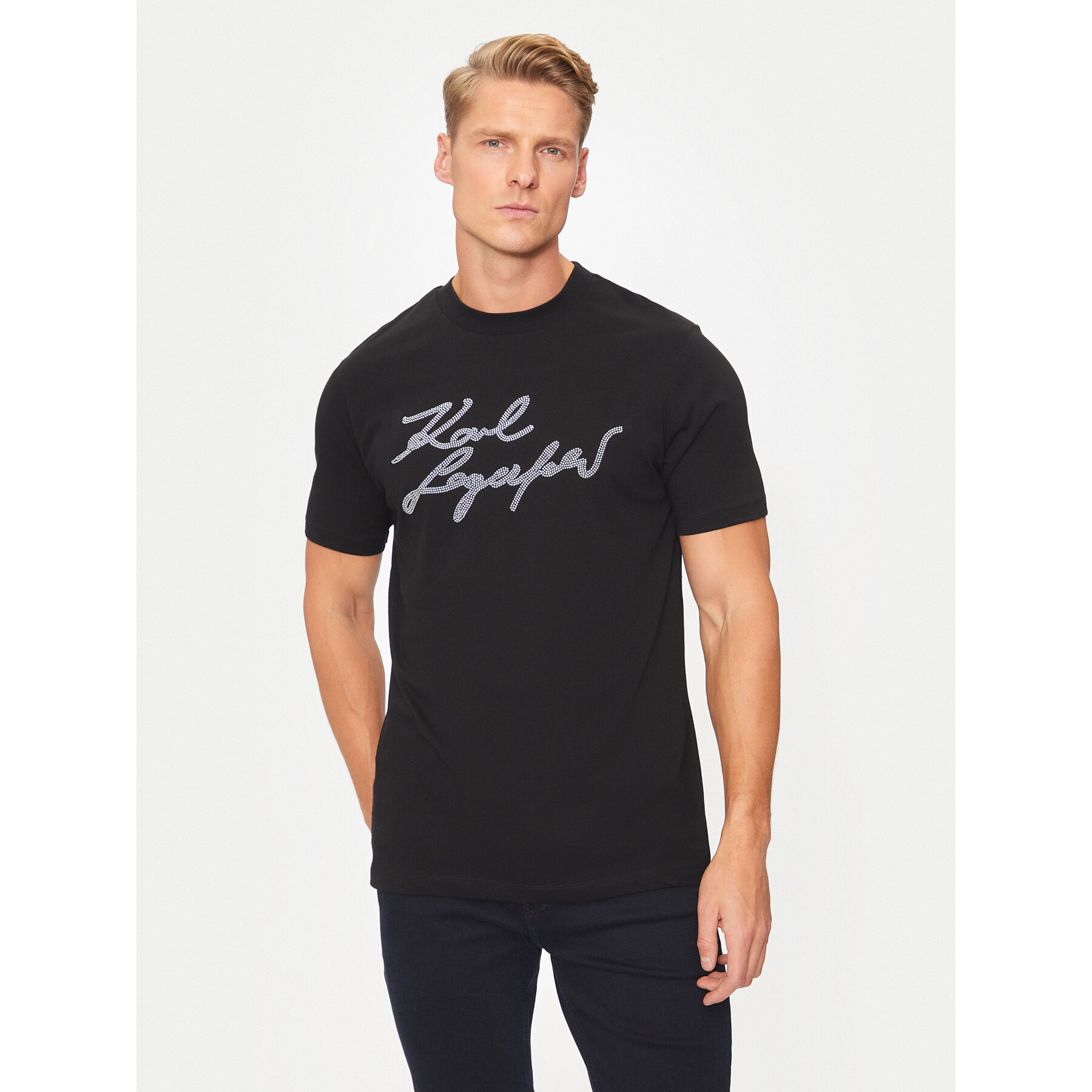 KARL LAGERFELD T-shirt 755048 544224 Nero Regular Fit