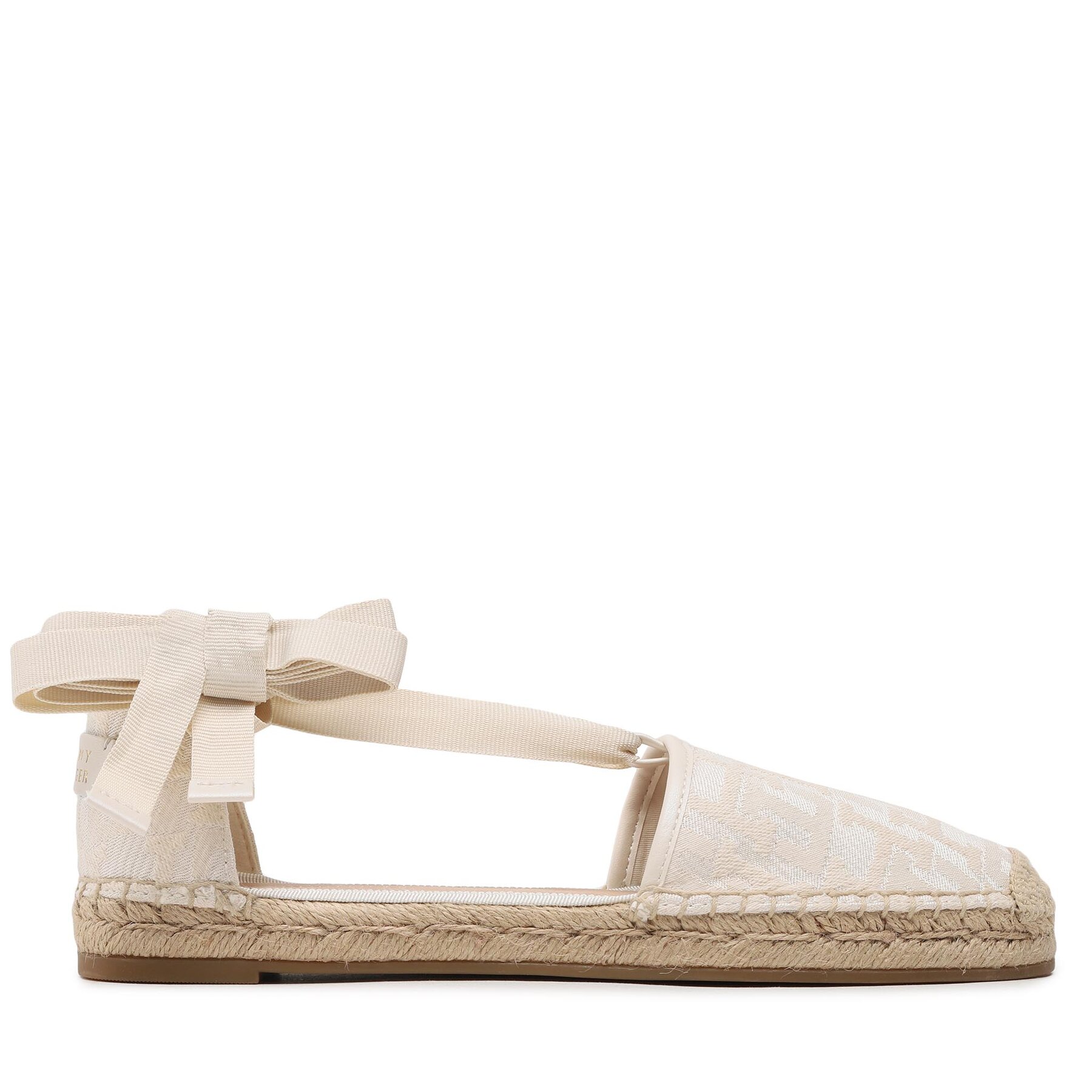 Alpargatas Tommy Hilfiger Closed Toe Espadrille Monogram W FW0FW07253 Écru
