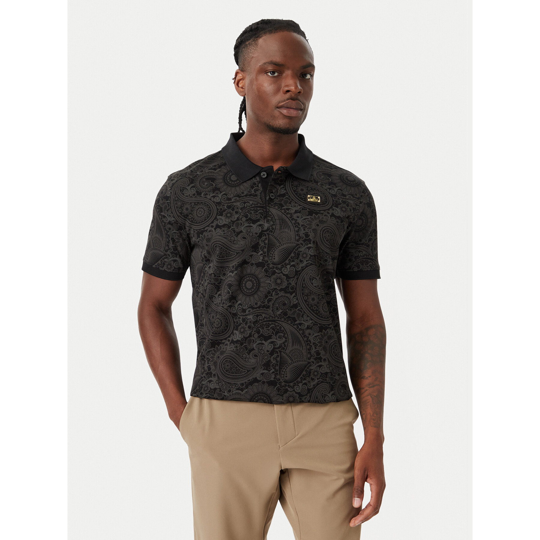 Beverly Hills Polo Club Poloshirt M2625-HR Schwarz Regular Fit