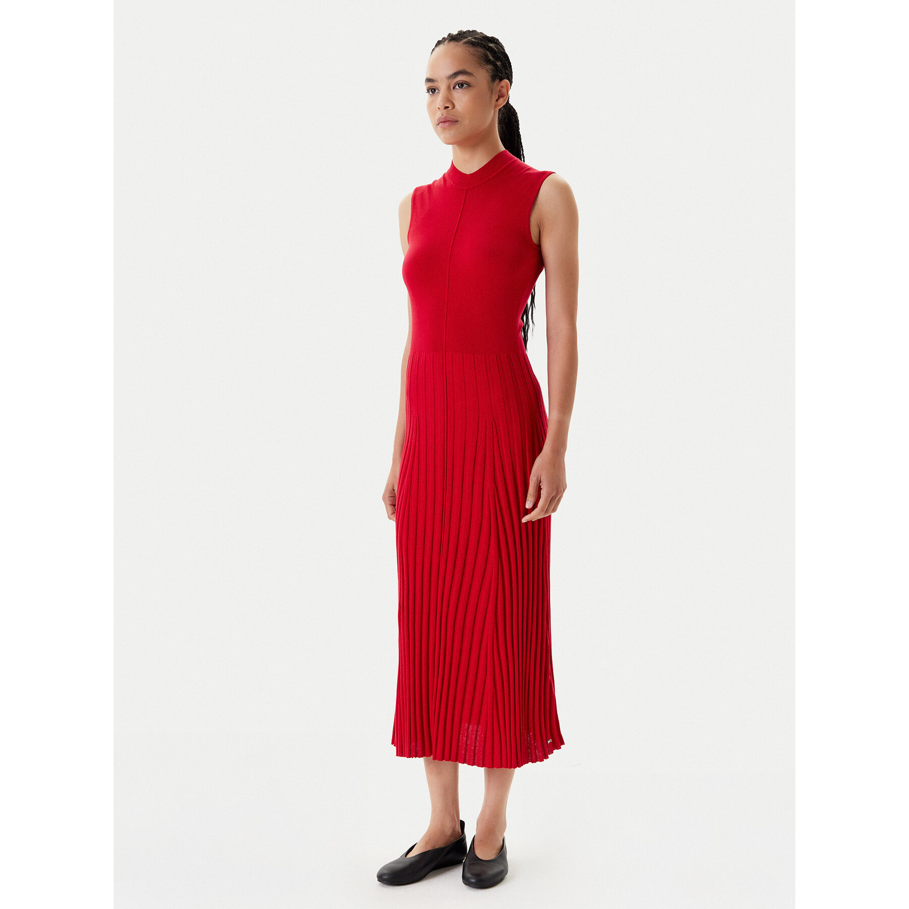 Tommy Hilfiger Strickkleid WW0WW45653 Rot Slim Fit