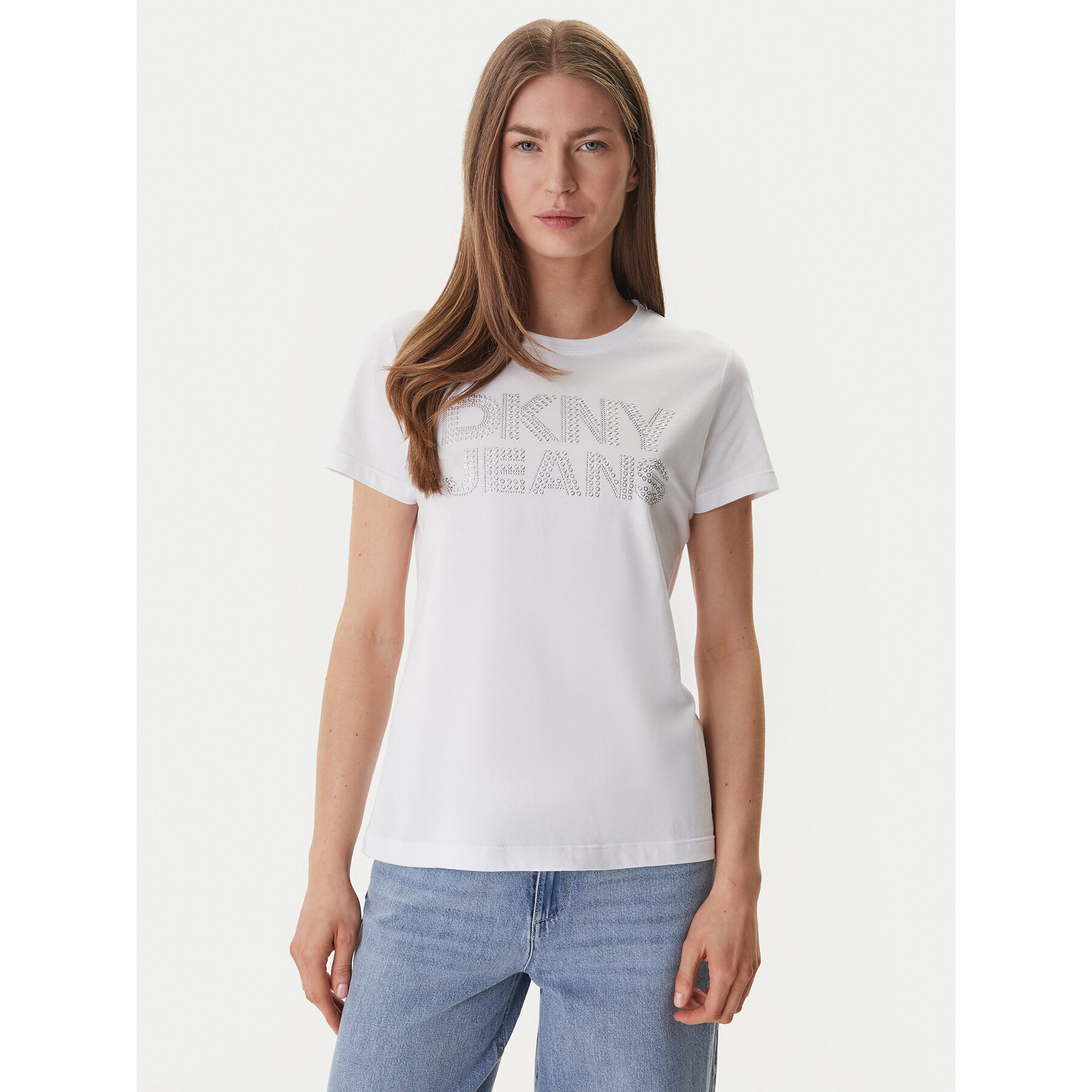 DKNY T-Shirt DJ6T1692 Weiß Regular Fit