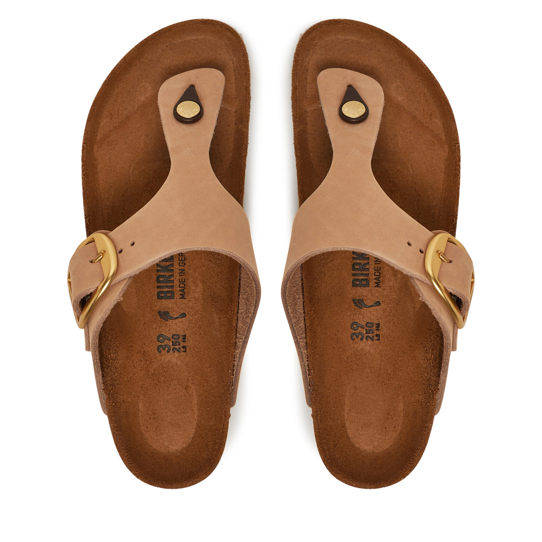 Japanke Birkenstock Gizeh Big Buckle LENB 1024007 Bež